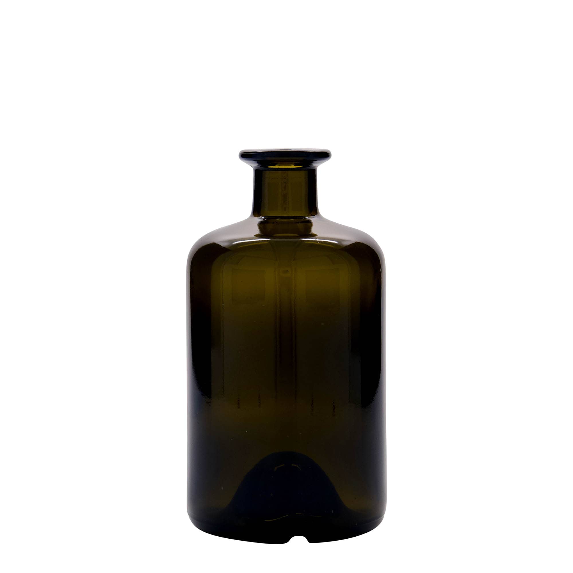 Shishe qelqi 500 ml për farmacistë, ngjyrë jeshile antike, gojë: korek