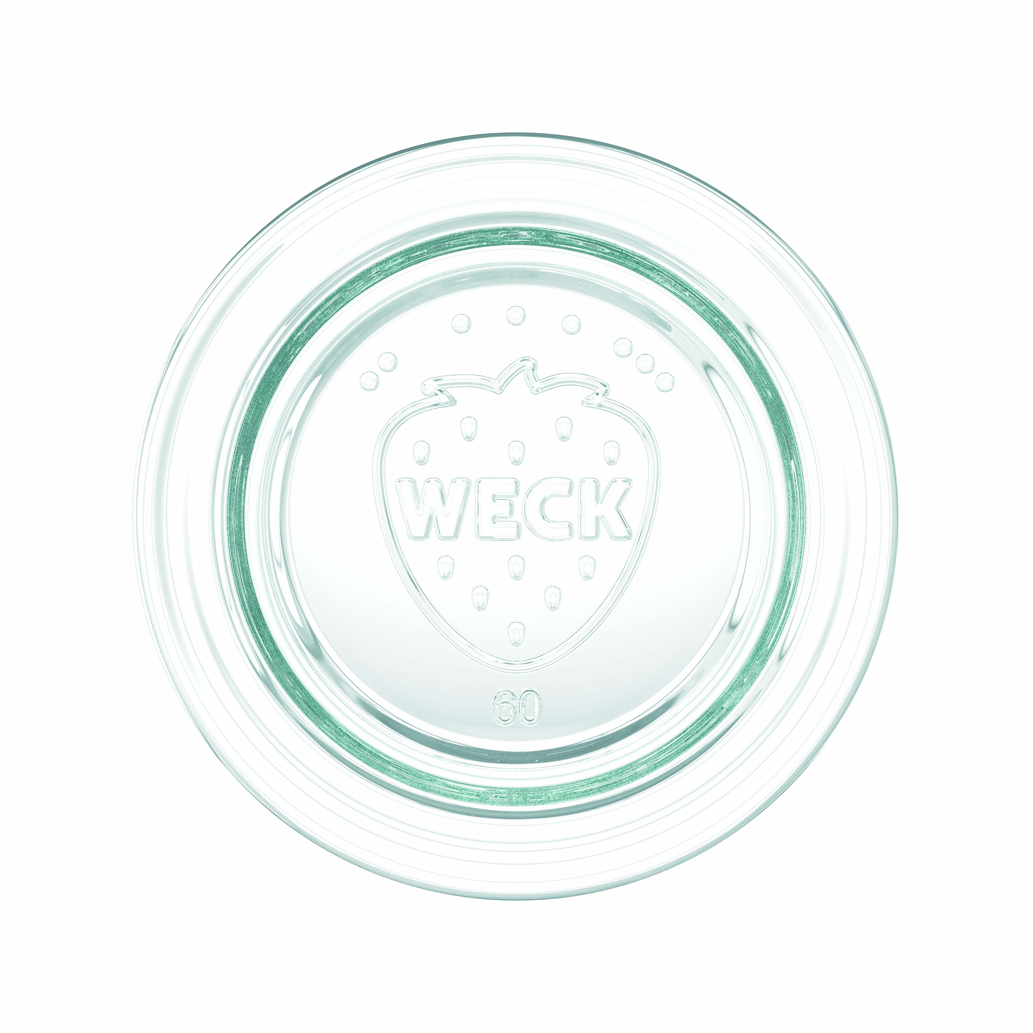 6x 1000 ml shishe lëngu WECK me kapak qelqi RR 60