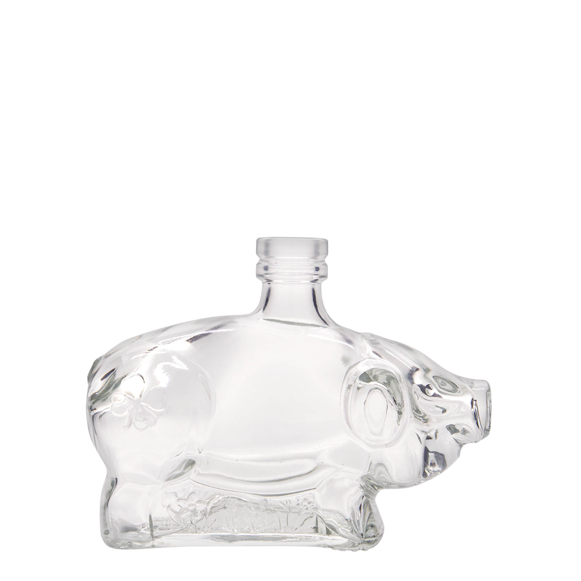 200 ml shishe qelqi 'Derrkuc i fatit', Hapur: Korek