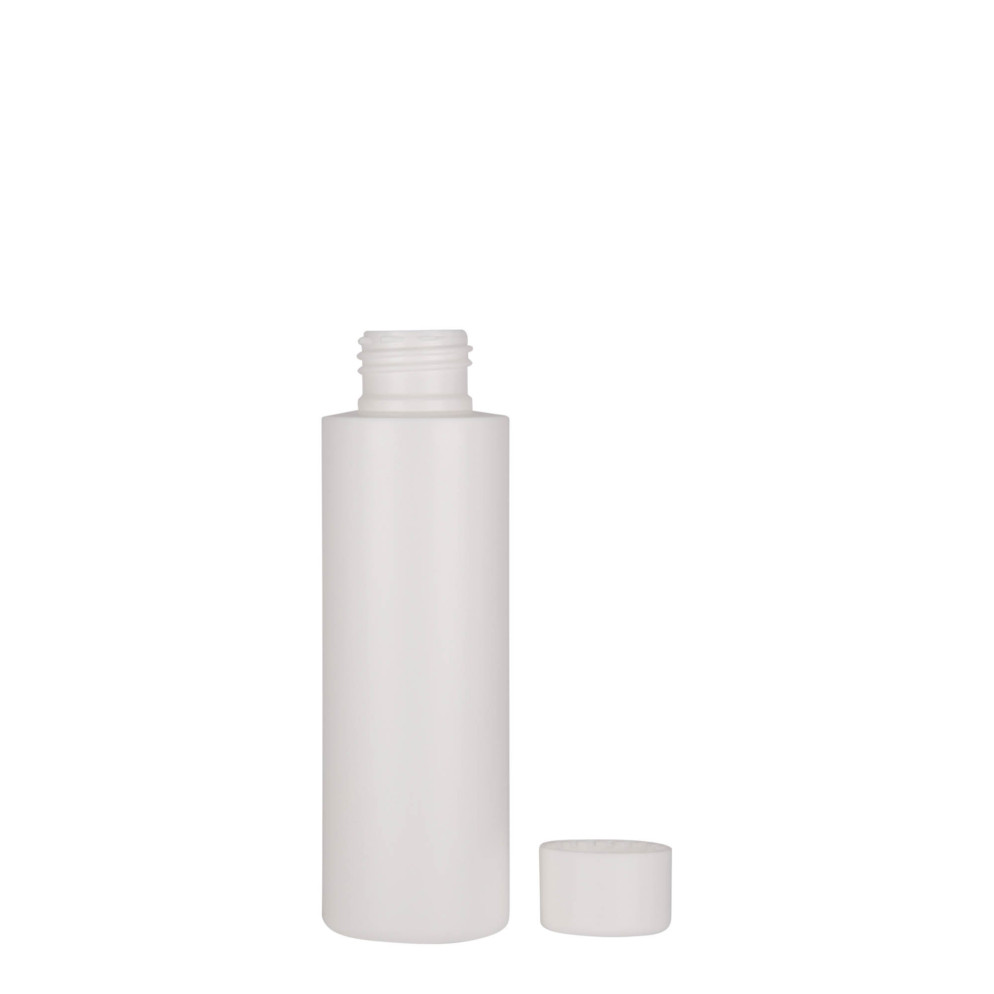 Shishe plastike 100 ml 'Pipe', HDPE, e bardhë, gojëz: 24/410