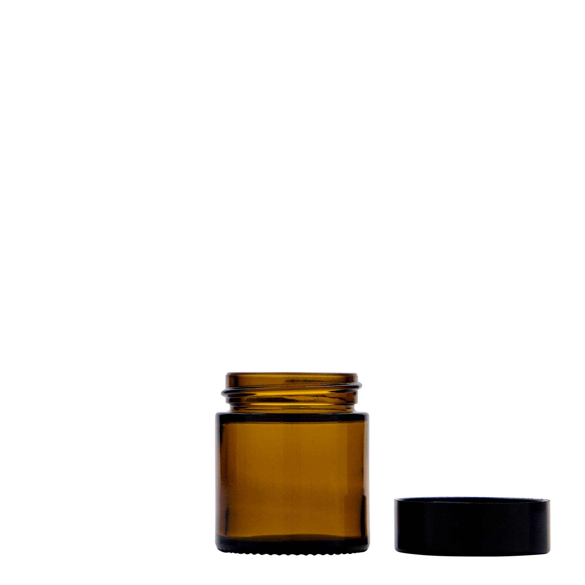 30 ml kavanoz 'Brown Line', qelq, kafe, hapje: kapak me vidë 30 ml kavanoz 'Brown Line', qelq, kafe, hapje: kapak me vidë