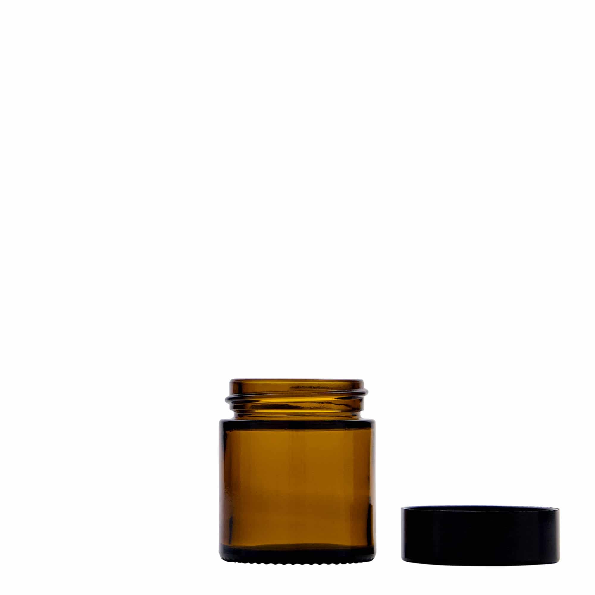30 ml kavanoz 'Brown Line', qelq, kafe, hapje: kapak me vidë