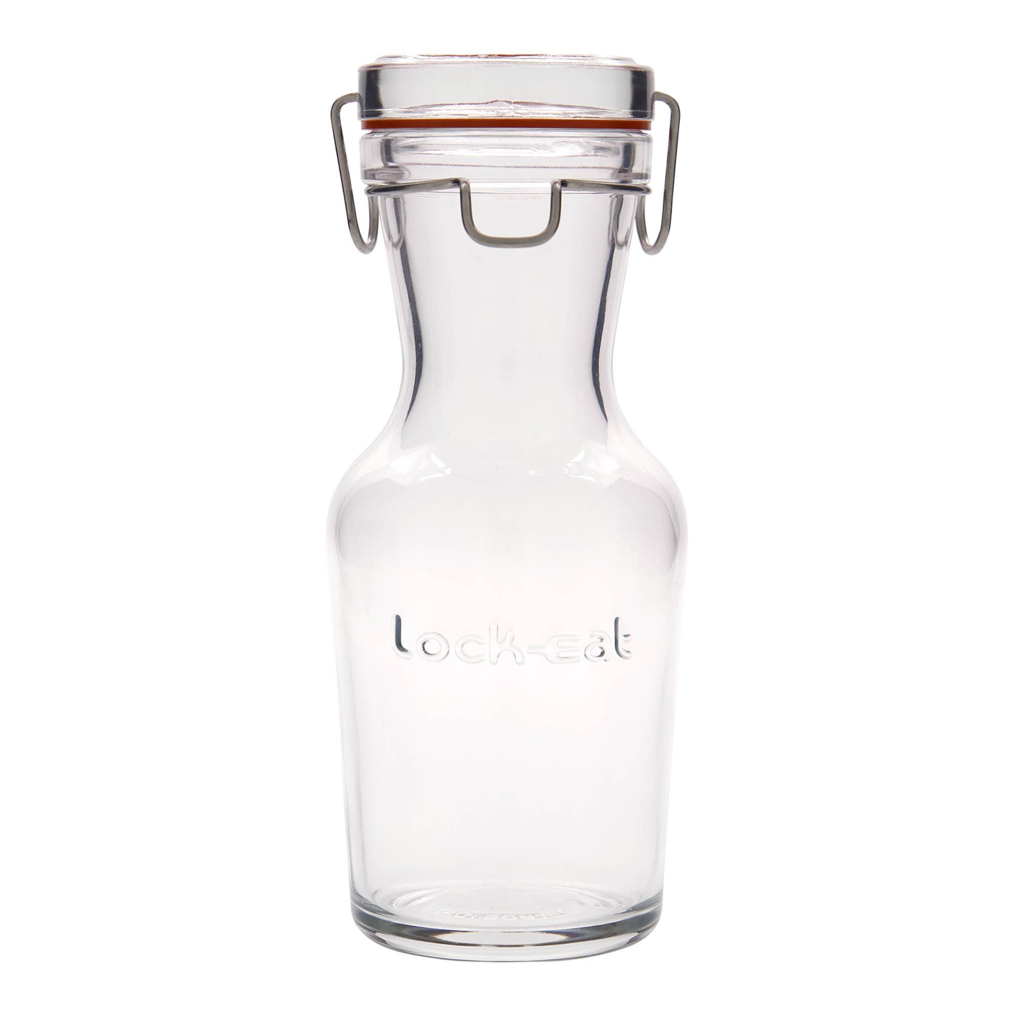 500 ml karafë qelqi 'Lock-Eat', hapja: mbyllje me kapëse teli