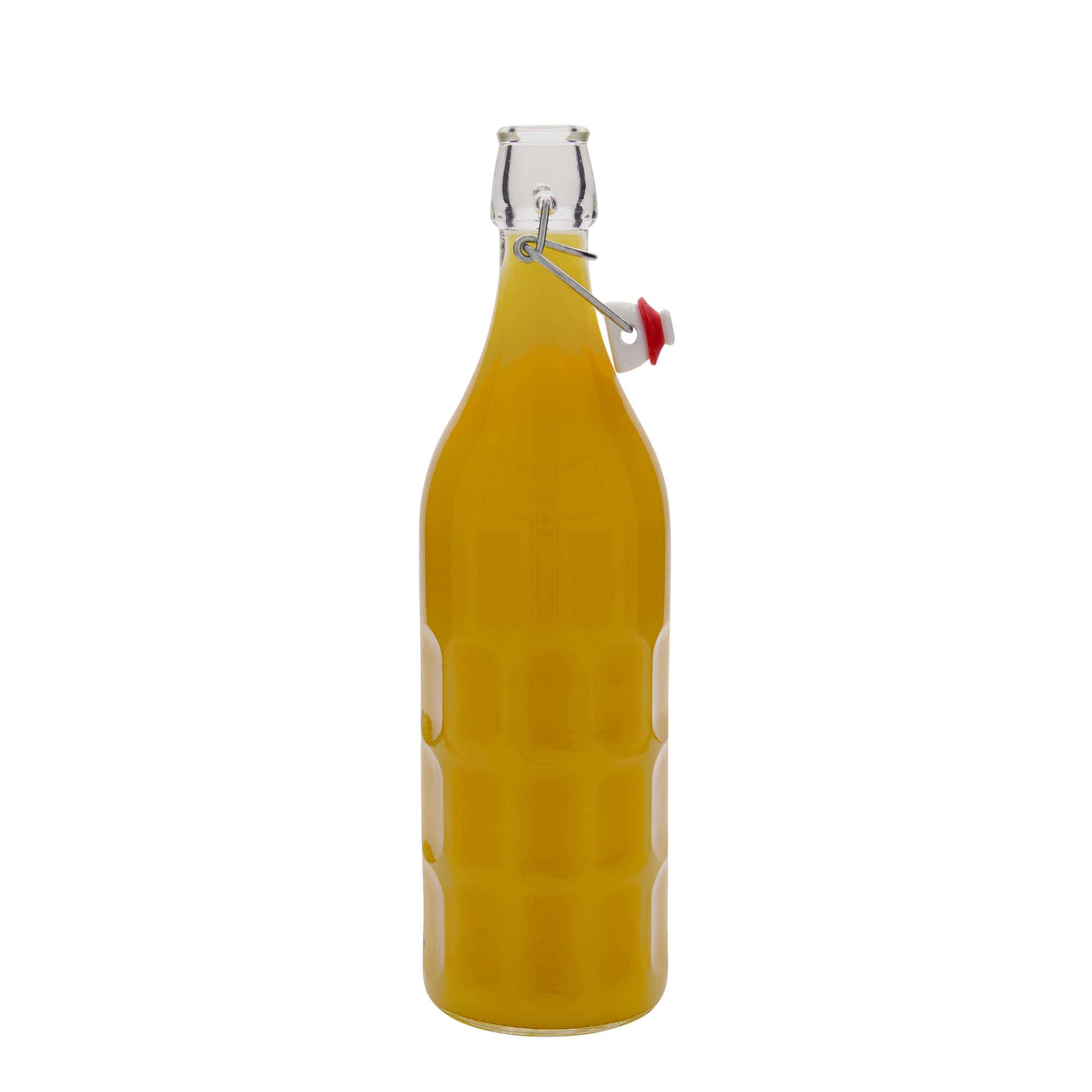 1.000 ml shishe qelqi Moresca, gojë: mbyllje me kapëse