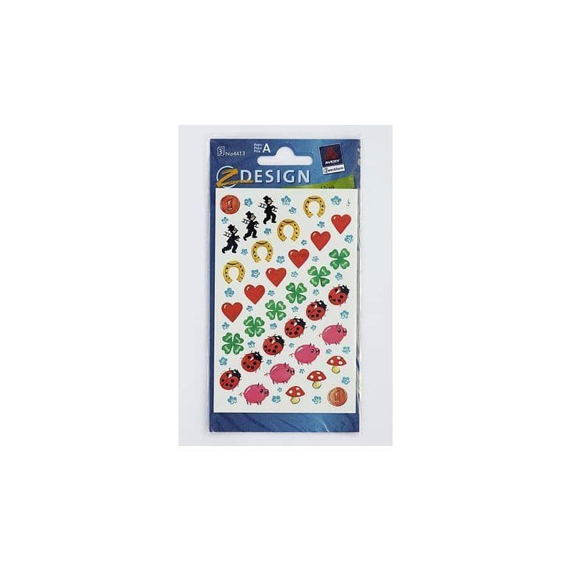 Zweckform Sticker 'Fatmbajtës i fatit', letër, me ngjyra të ndryshme