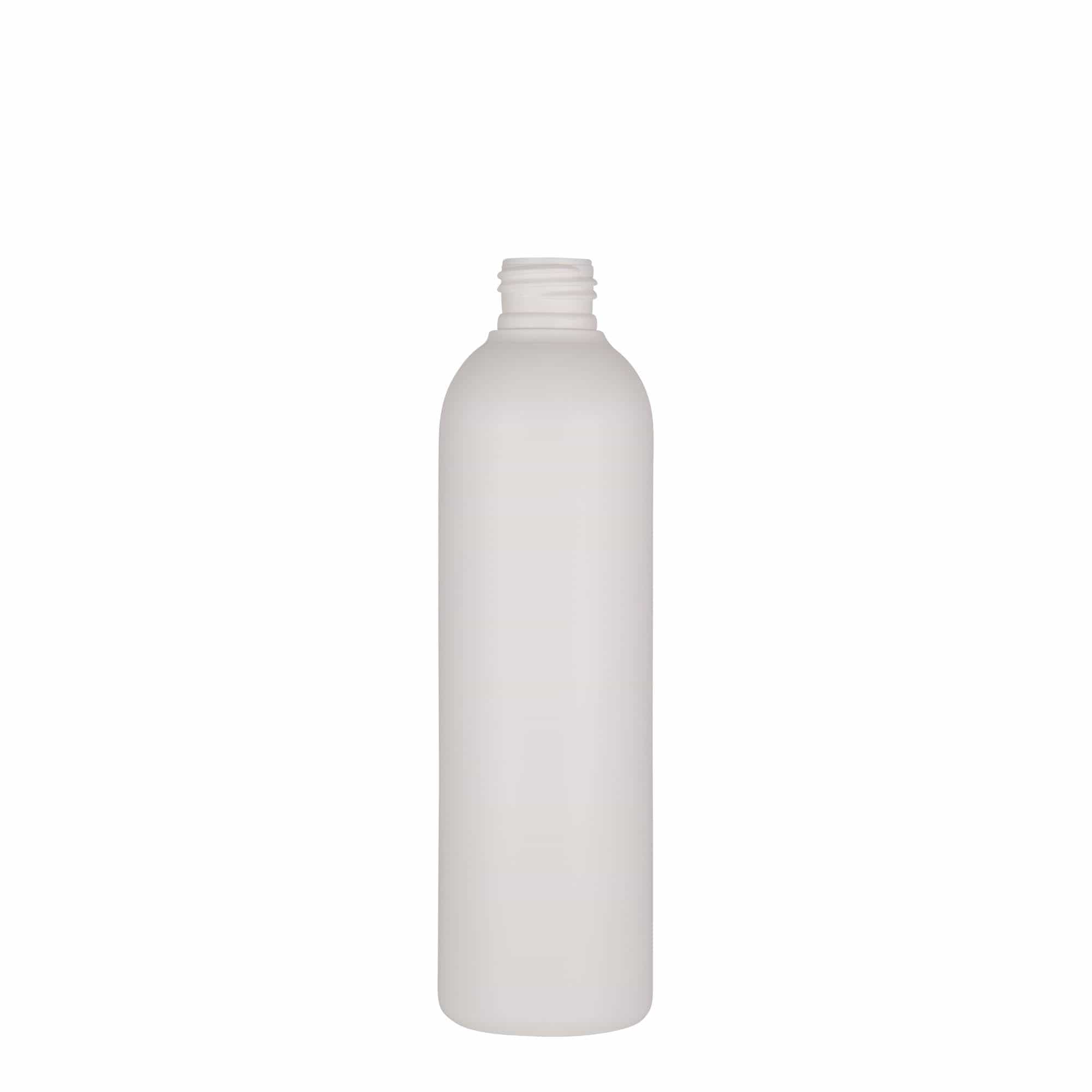 250 ml shishe plastike 'Tuffy', HDPE, e bardhë, hapje: 24/410