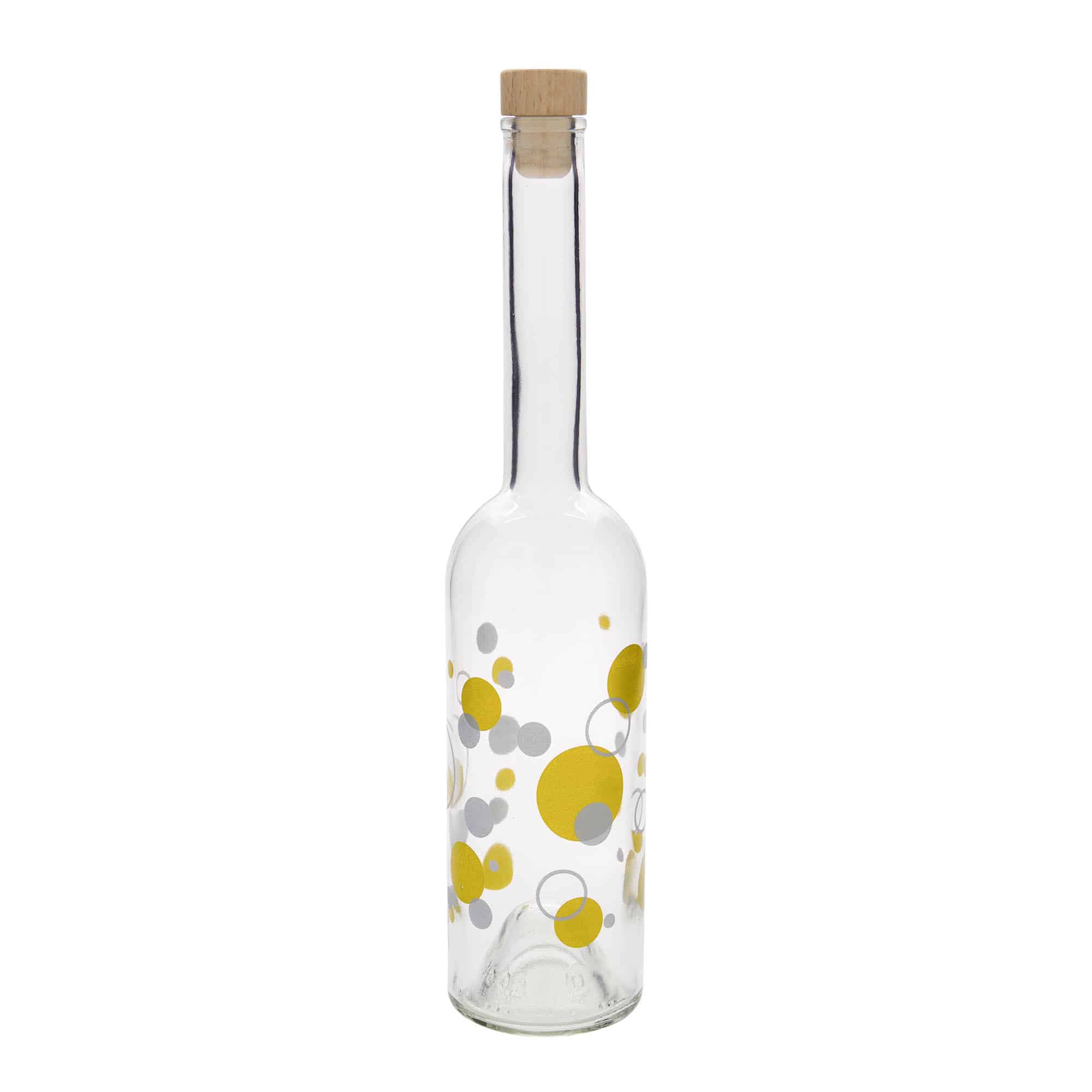 Shishe qelqi 500 ml 'Opera', motiv: pika, gojë: kork