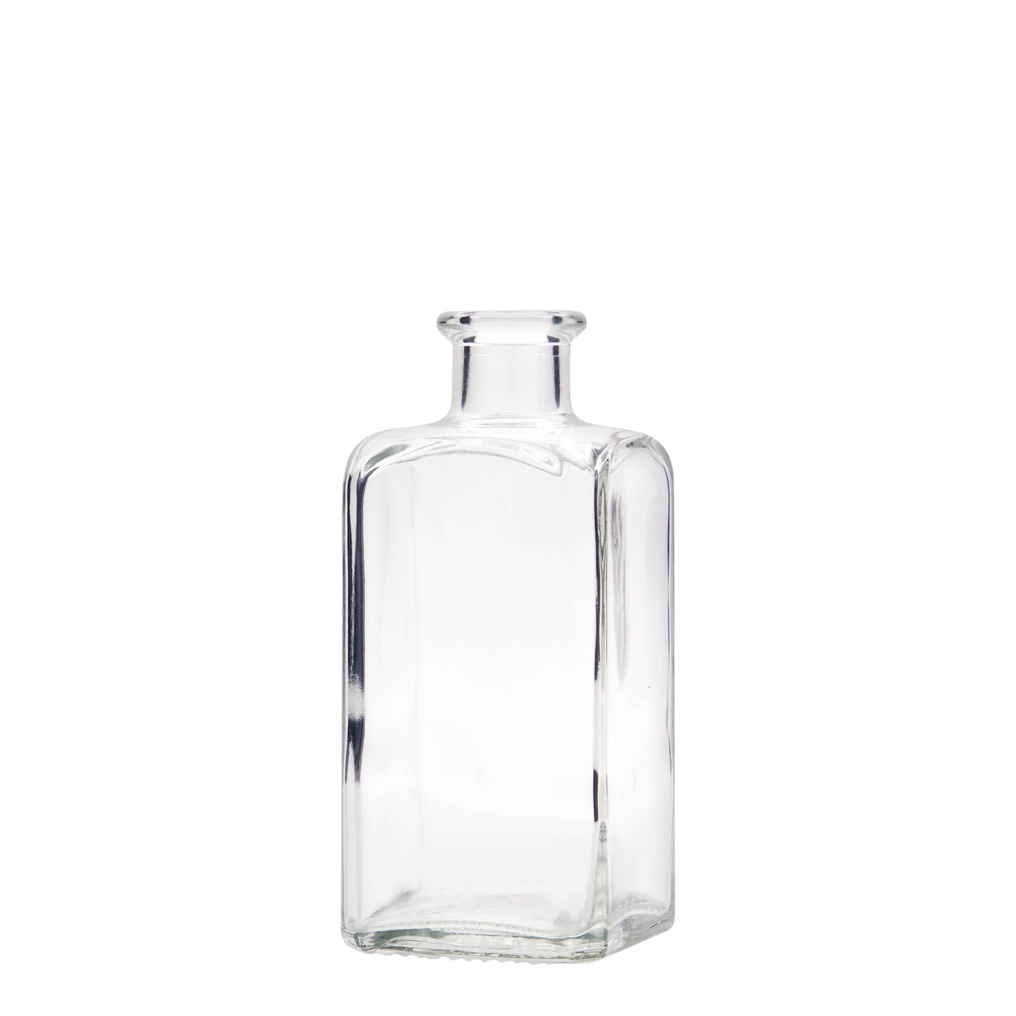Shishe qelqi 250 ml Apotheker Carré, katrore, gojë: korek Shishe qelqi 250 ml Apotheker Carré, katrore, gojë: korek