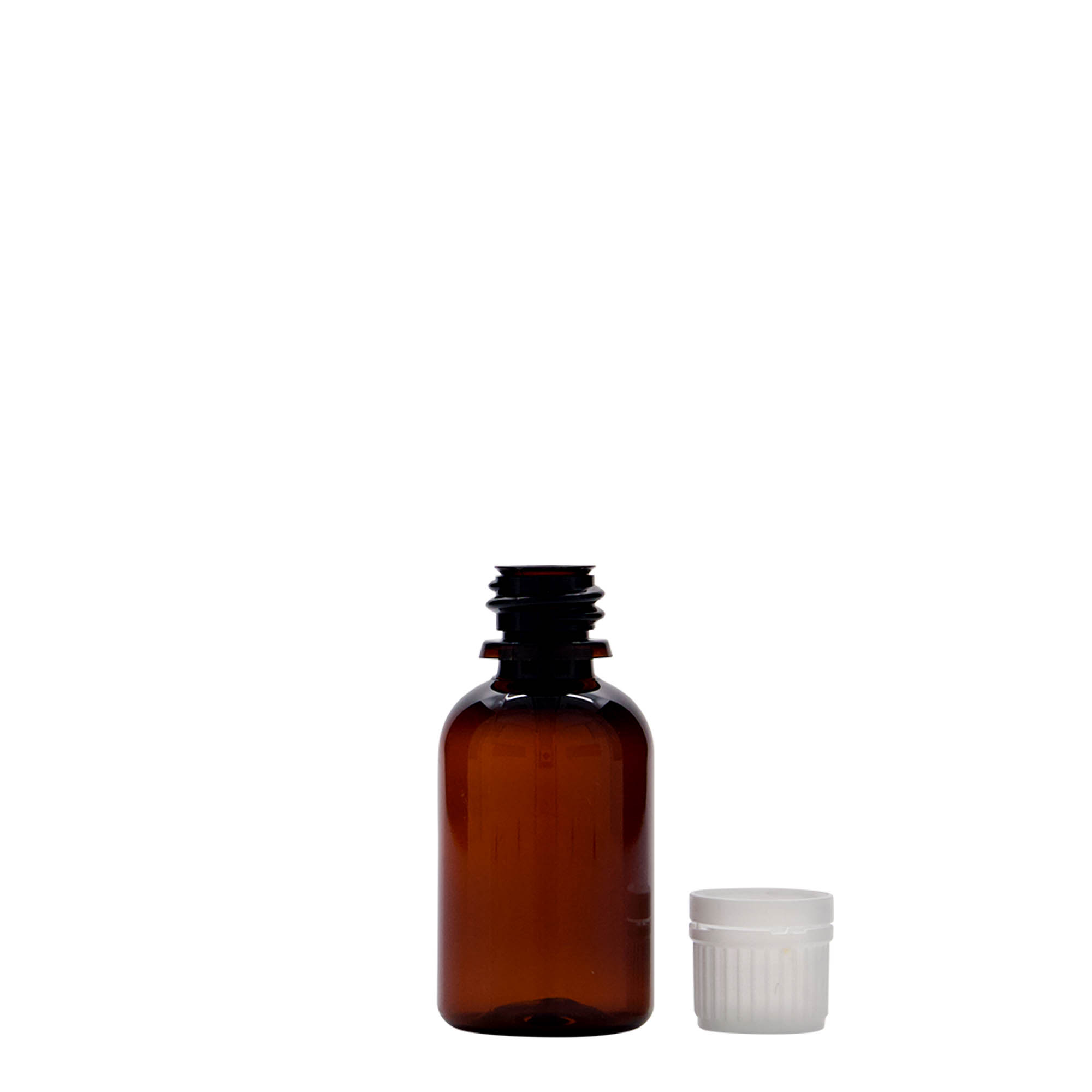 30 ml shishe mjekësore PET 'Easy Living', kafe, plastikë, hapje: DIN 18 30 ml shishe mjekësore PET 'Easy Living', kafe, plastikë, hapje: DIN 18