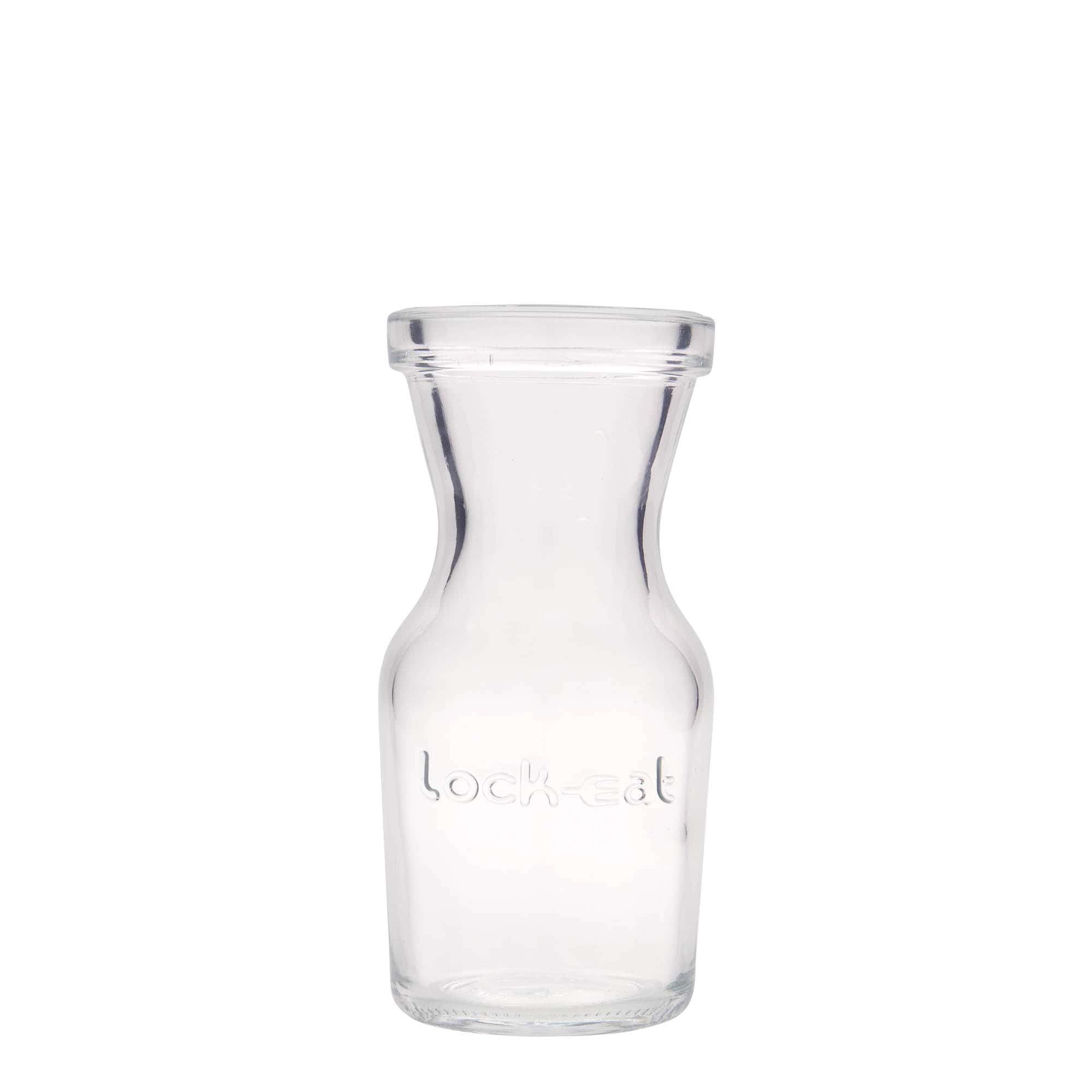 250 ml karafë qelqi 'Lock-Eat', Hapur: Mbyllje me kapëse telash
