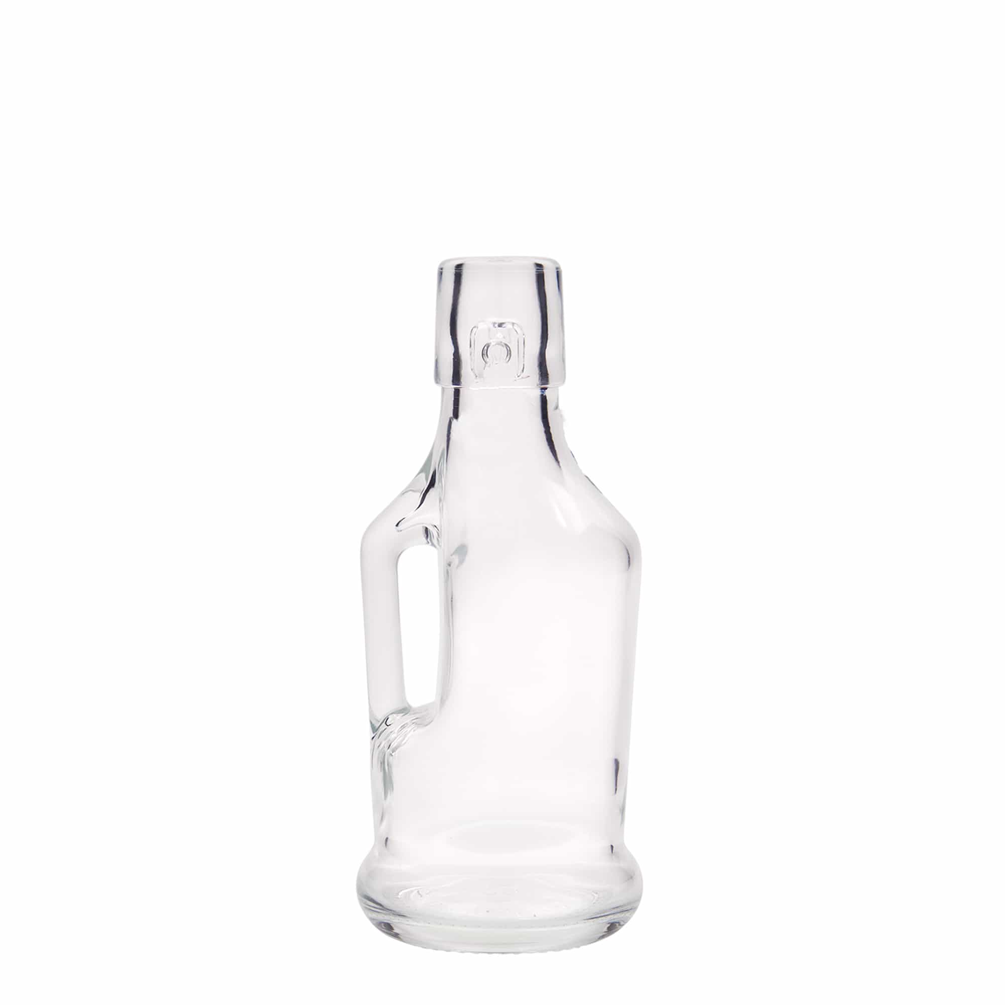Shishe qelqi 200 ml 'Classica', gojë: kapëse me kapak me shirit