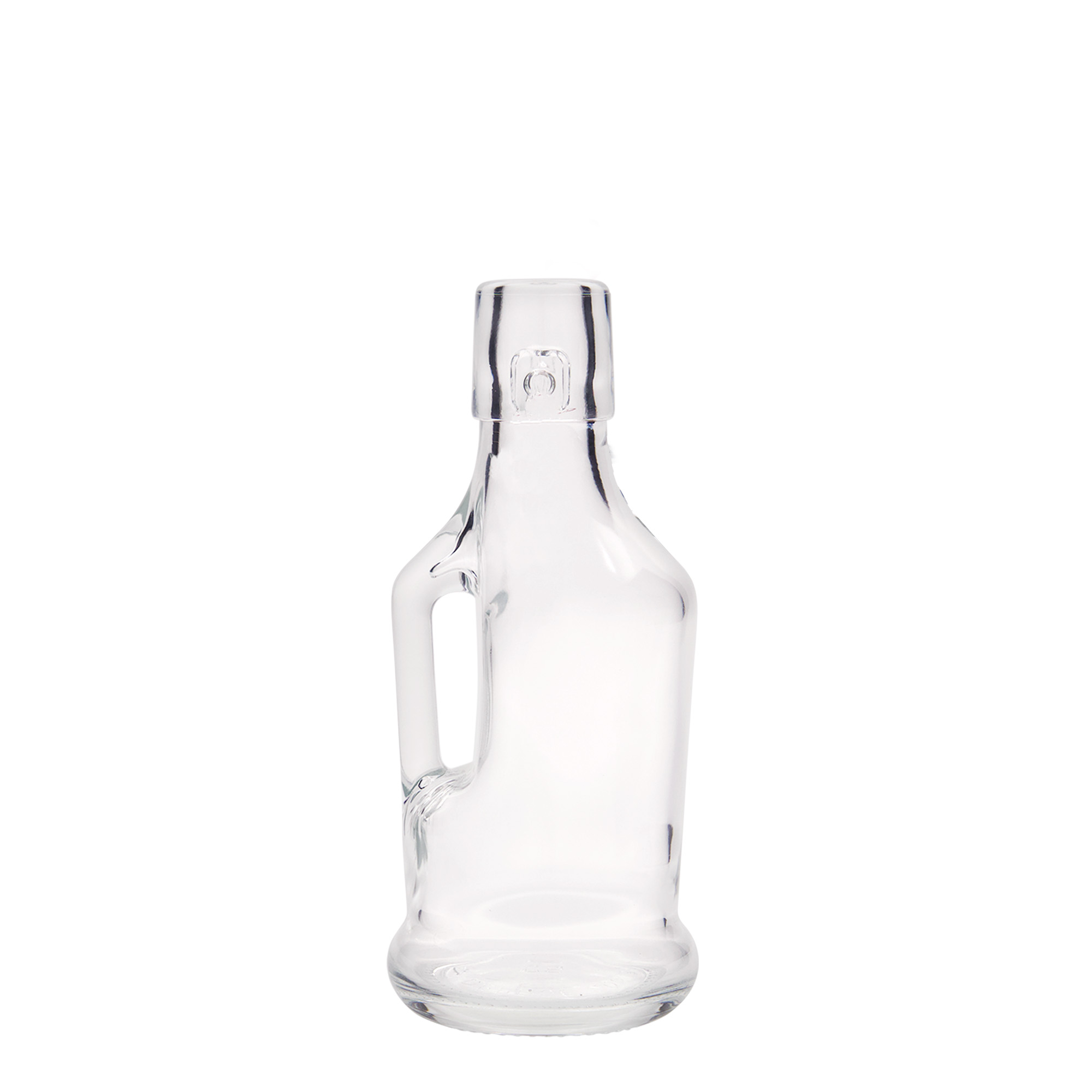 Shishe qelqi 200 ml 'Classica', gojë: kapëse me kapak me shirit Shishe qelqi 200 ml 'Classica', gojë: kapëse me kapak me shirit