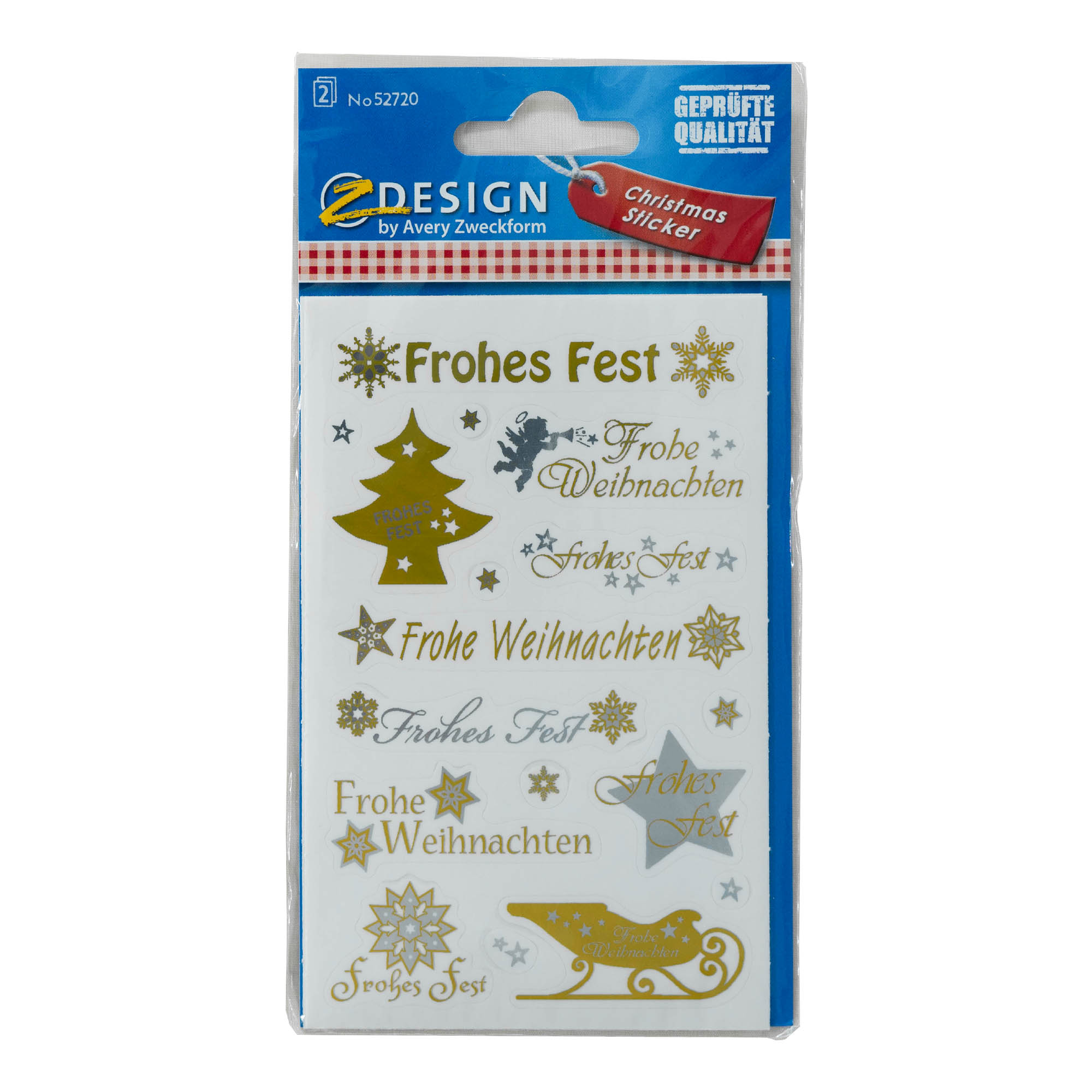 Zweckform Stickers 'Krishtlindjet', letër, ari-argjend Zweckform Stickers 'Krishtlindjet', letër, ari-argjend