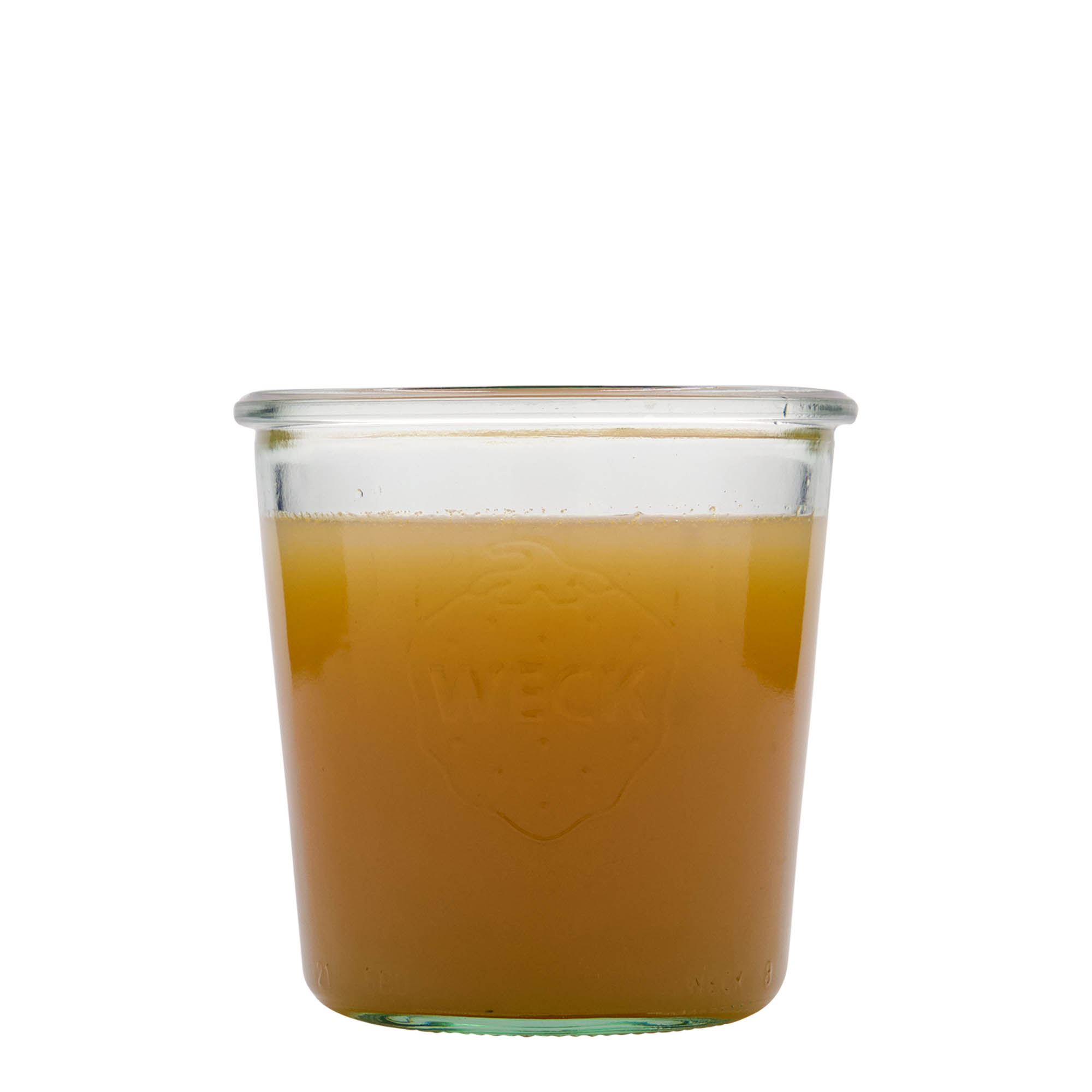 580 ml WECK-vazo me qepje të sheshtë, gojë: buzë e rrumbullakët 580 ml WECK-vazo me qepje të sheshtë, gojë: buzë e rrumbullakët