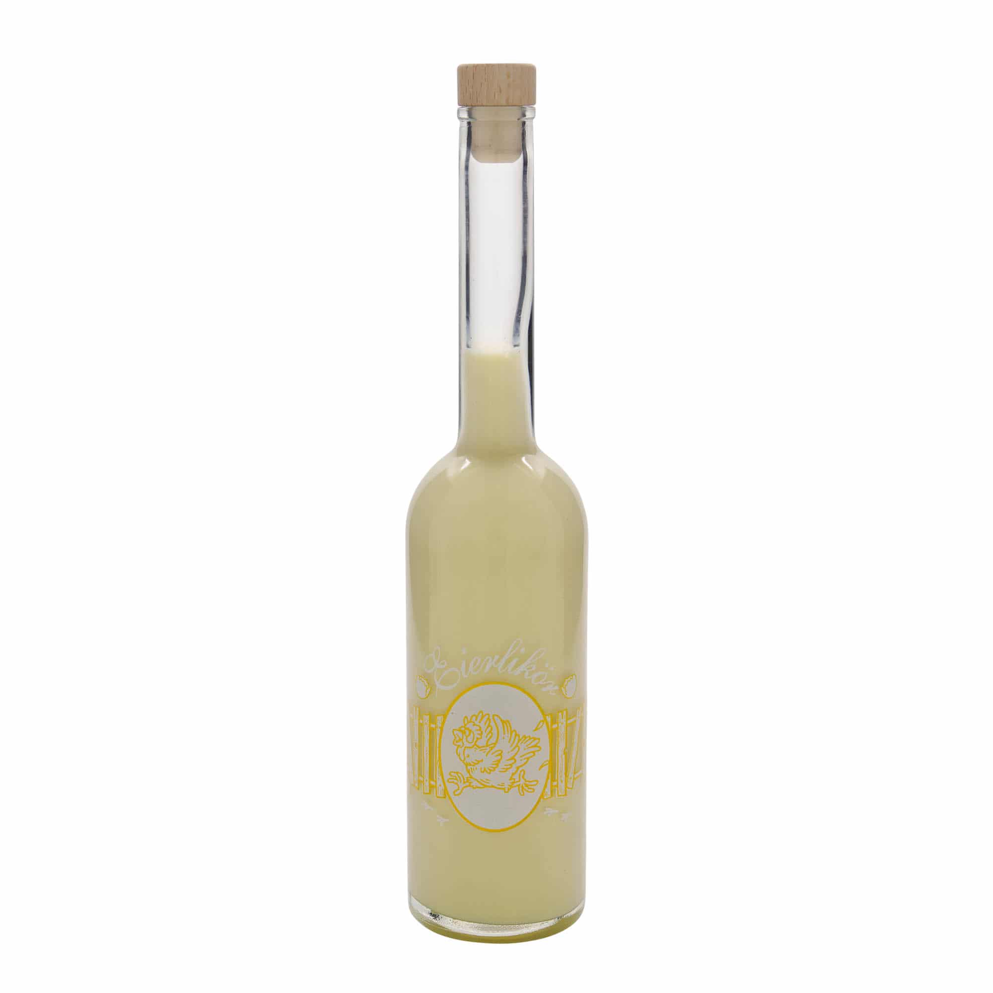 Shishe qelqi 500 ml 'Opera', motiv: likuer vezësh, gojë: korek