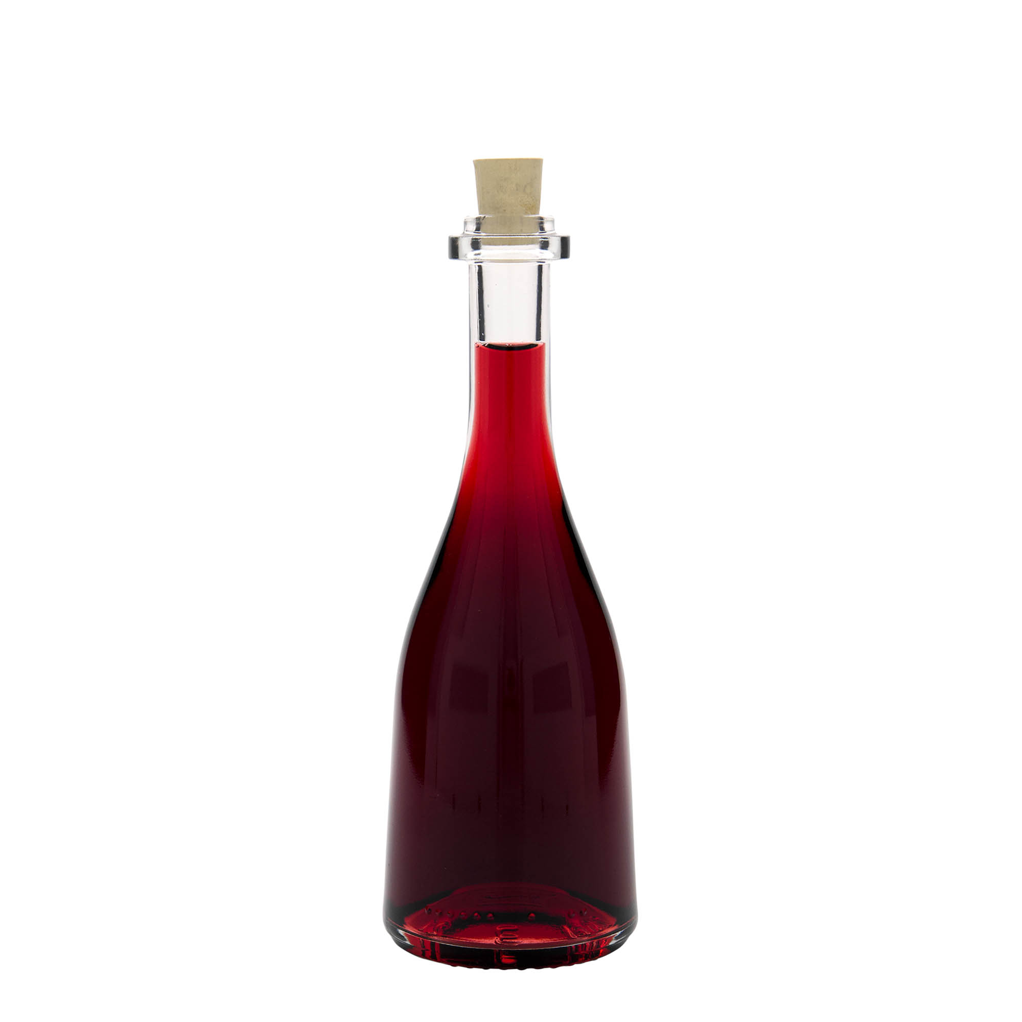 200 ml shishe qelqi 'Rustica', Hapura: Korek