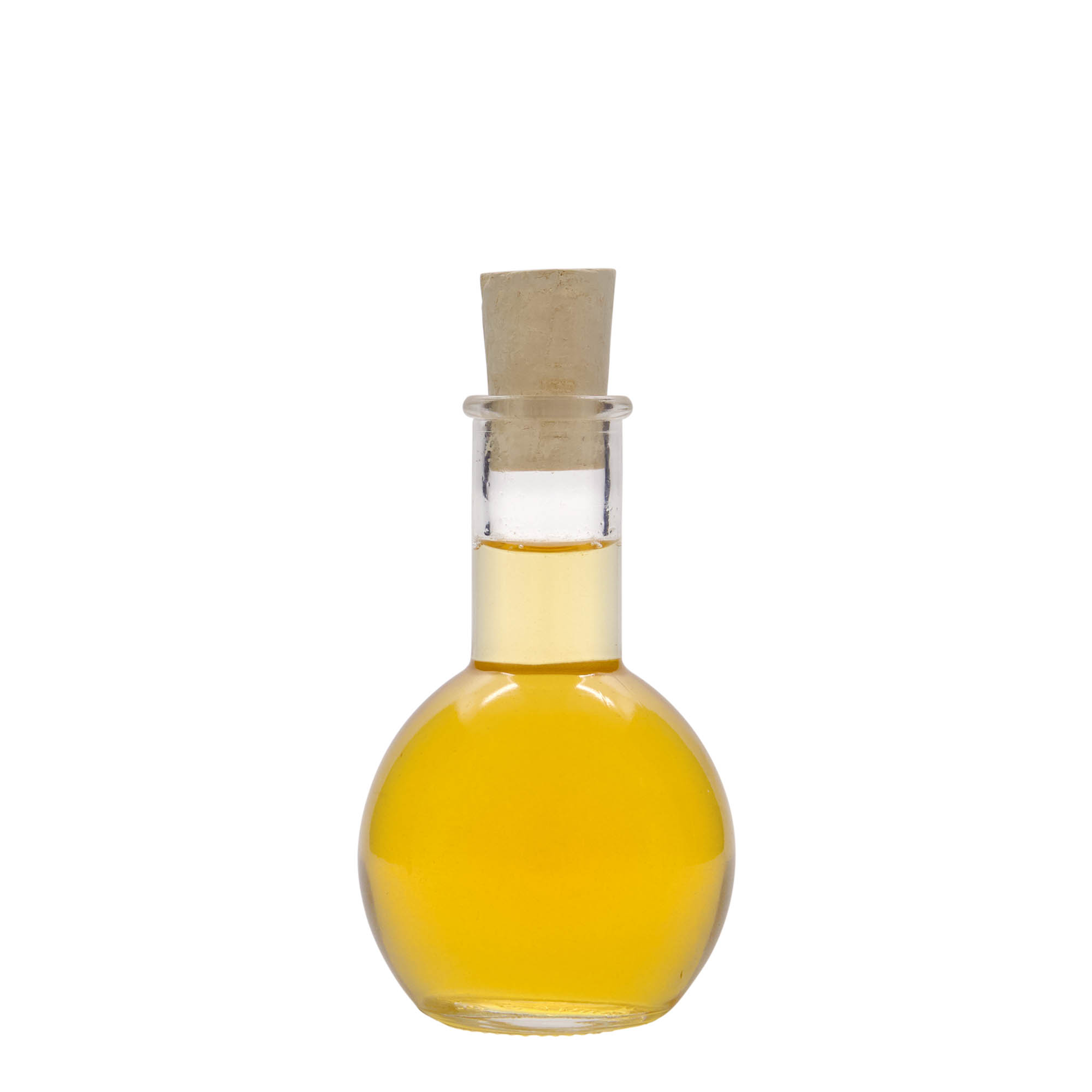 Shishe qelqi 100 ml 'Tulipano', hapje: kork Shishe qelqi 100 ml 'Tulipano', hapje: kork