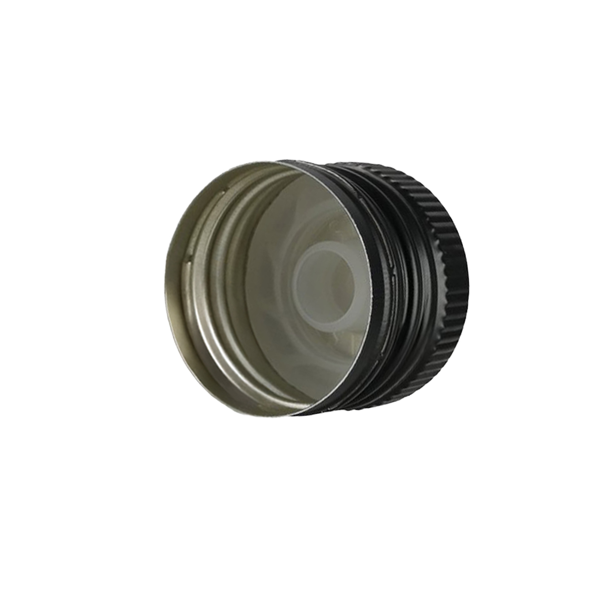 Kapak me vidë me futje për derdhje, metal-plastik, i zi, për gojën: PP 31,5 Kapak me vidë me futje për derdhje, metal-plastik, i zi, për gojën: PP 31,5