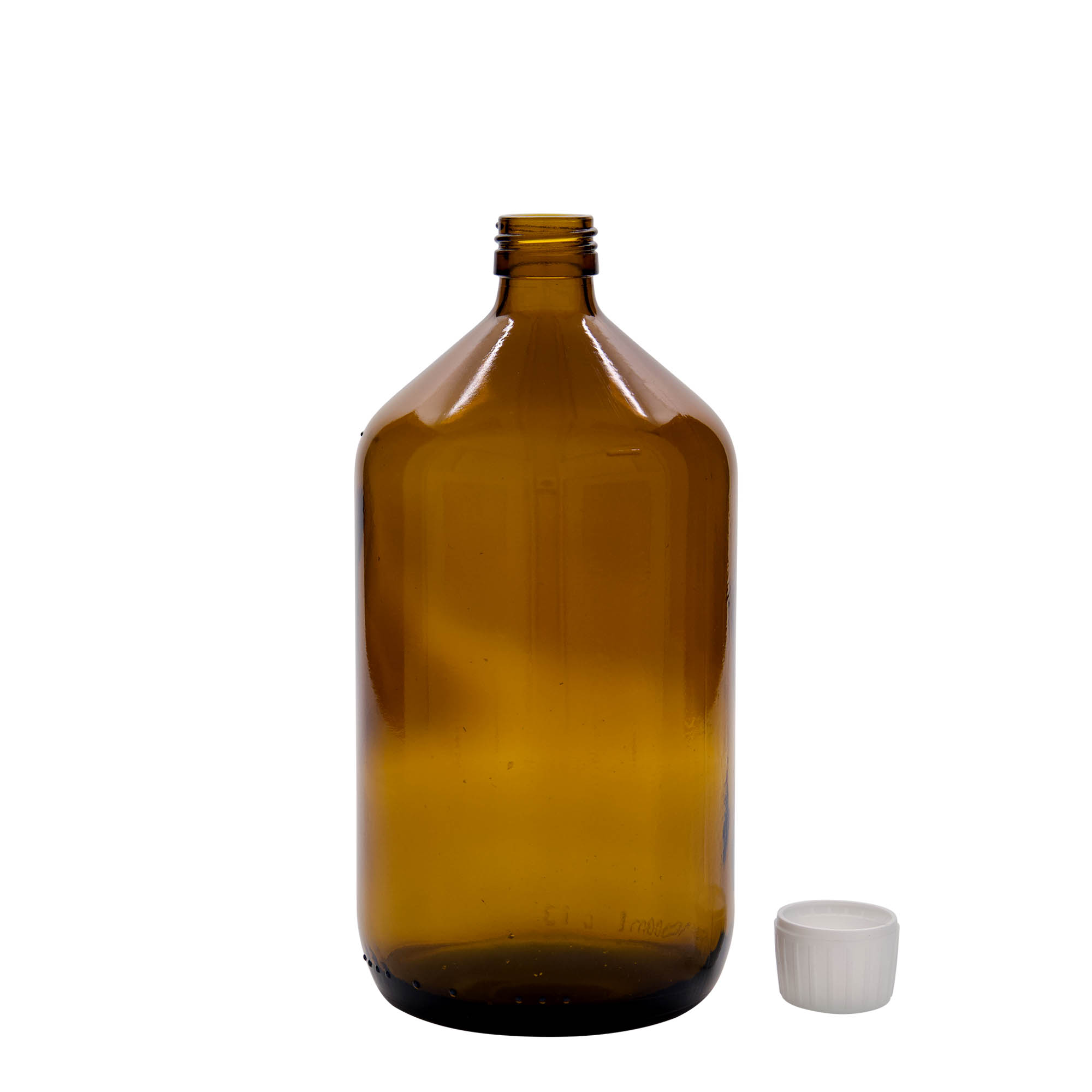 1.000 ml shishe mjekësore, kafe, qelq, gojë: PP 28 1.000 ml shishe mjekësore, kafe, qelq, gojë: PP 28