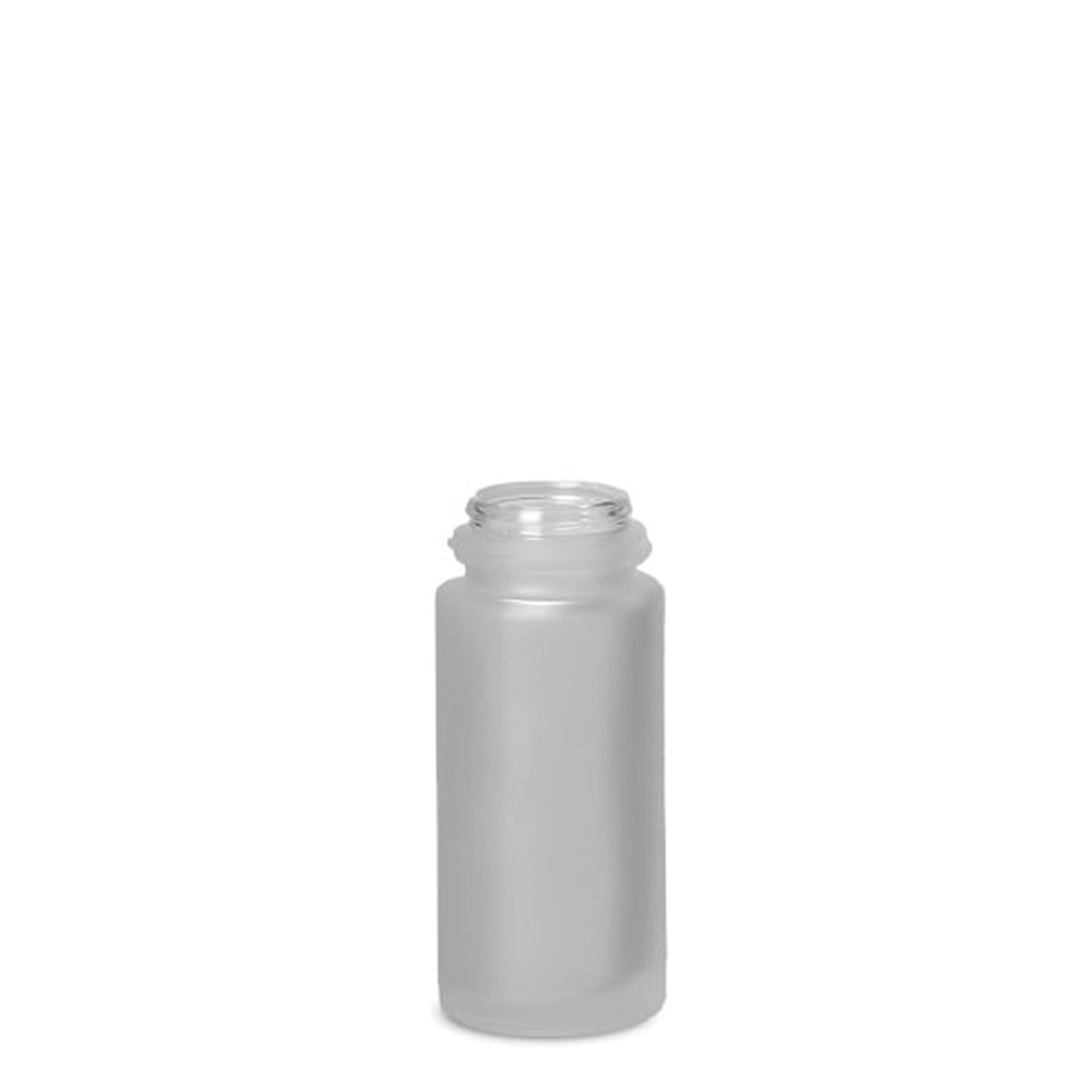Shishe roll-on 50 ml, xham, e ngrirë, gojë: kapak me vida Shishe roll-on 50 ml, xham, e ngrirë, gojë: kapak me vida