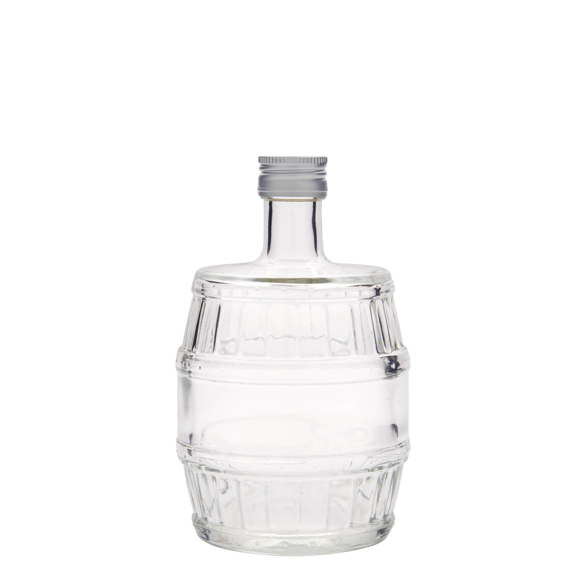 Shishe qelqi 500 ml 'Fass', gojë: PP 28 Shishe qelqi 500 ml 'Fass', gojë: PP 28