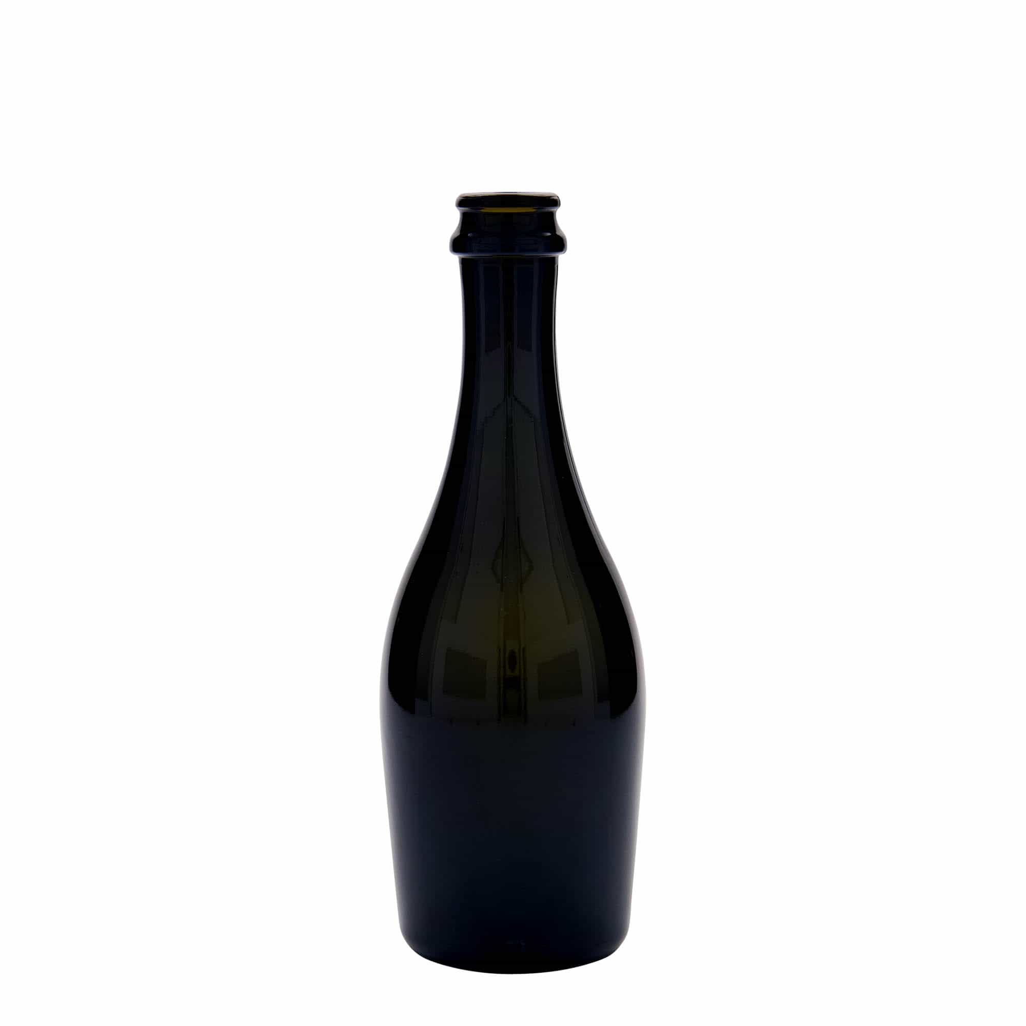 330 ml shishe verë me flluska 'Carmen', qelq, jeshile antike, gojë: kapak kronkorken
