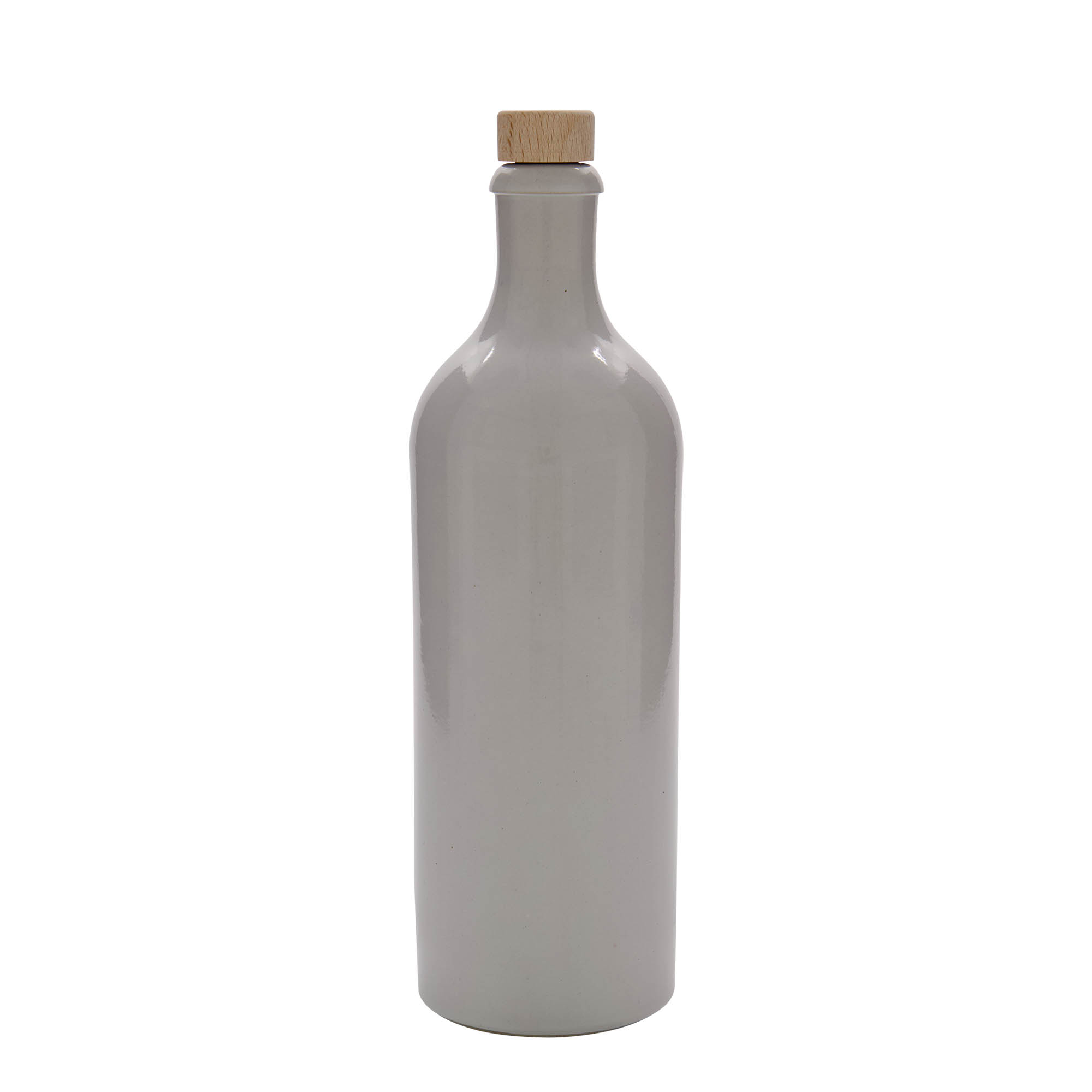 750 ml krua pije, qeramikë, e bardhë, gojë: korek