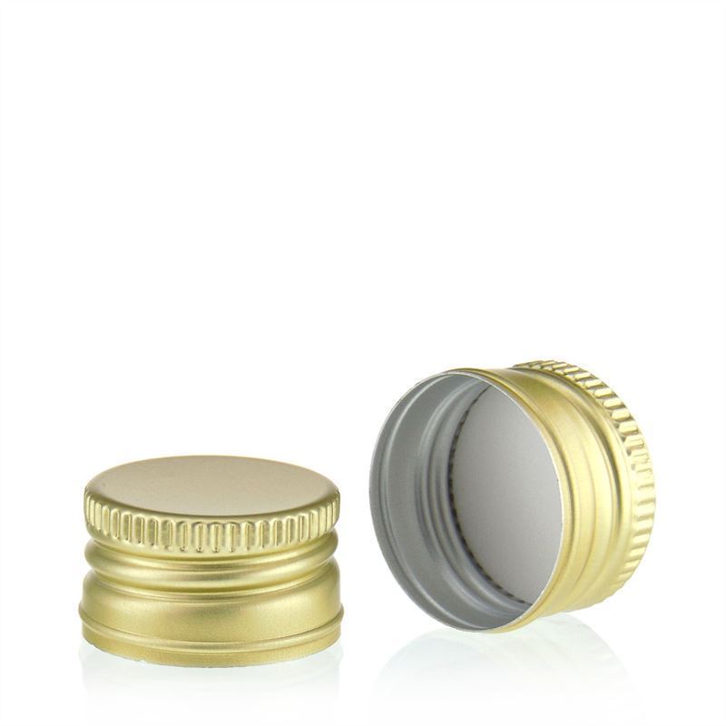 Kapak me vidë, metal, i artë, për gojën: PP 28 Kapak me vidë, metal, i artë, për gojën: PP 28