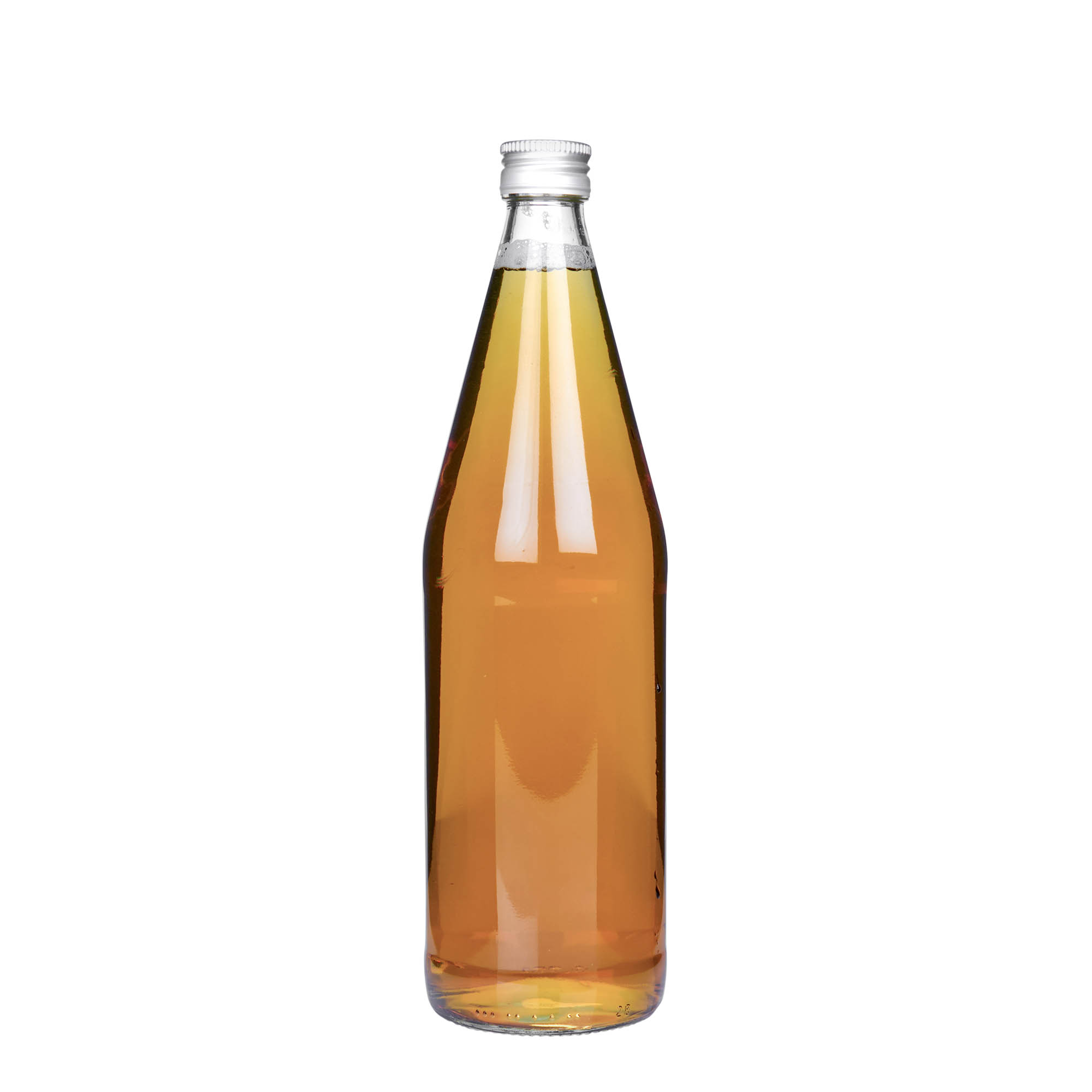 750 ml shishe universale formë karrote, qelq, gojë: PP 28