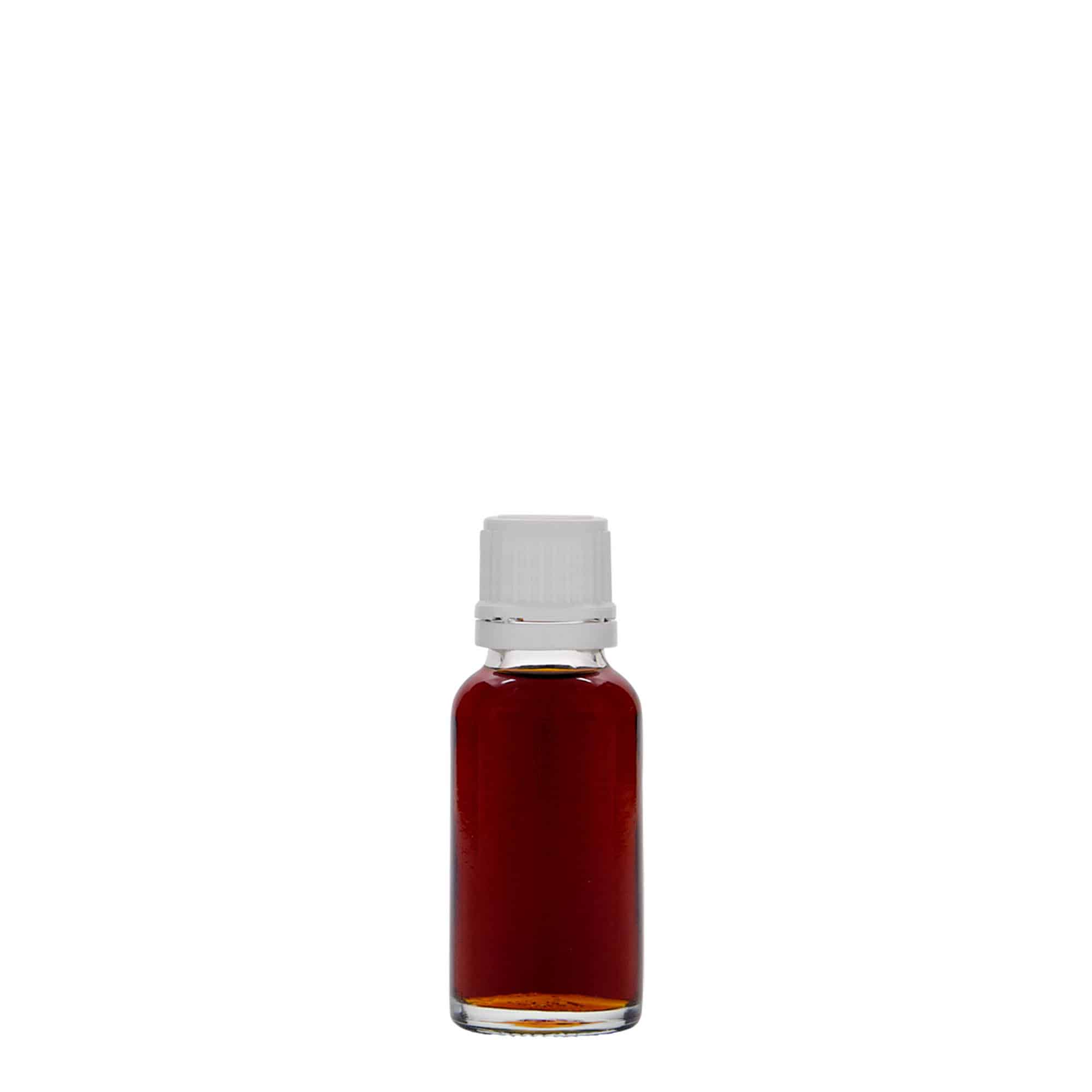 20 ml shishe mjekësore, xham, hapje: DIN 18