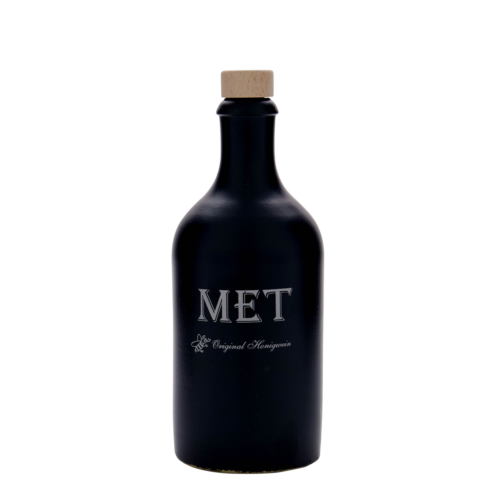 500 ml krua guri, motiv: Met, qeramikë, e zezë, gojë: korek 500 ml krua guri, motiv: Met, qeramikë, e zezë, gojë: korek