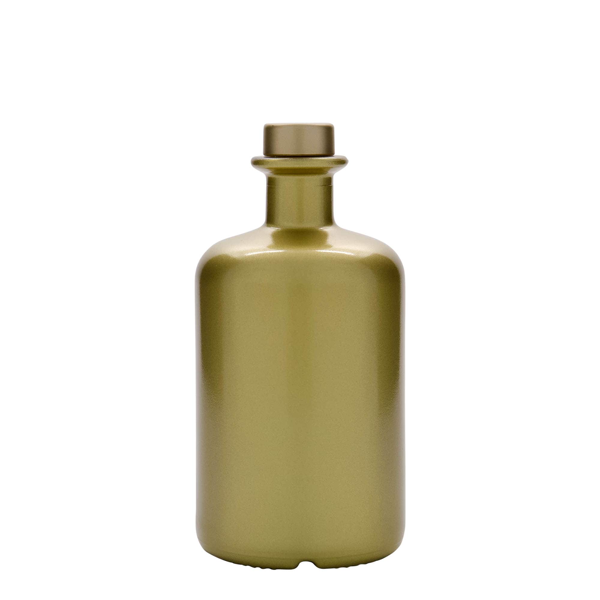 Shishe qelqi 500 ml, farmaci, e artë, gojë: korek
