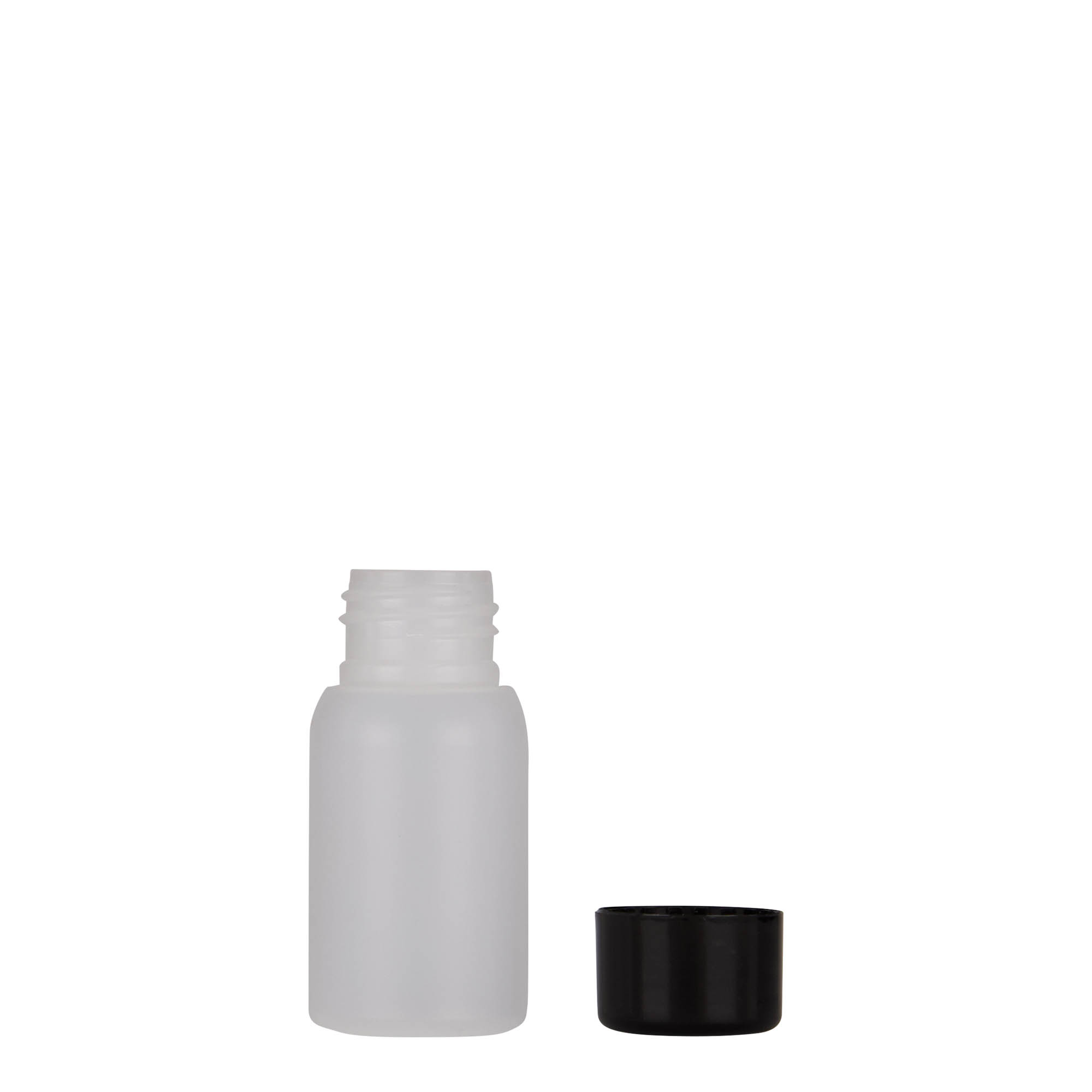 30 ml shishe plastike 'Tuffy', HDPE, natyrale, hapje: 24/410