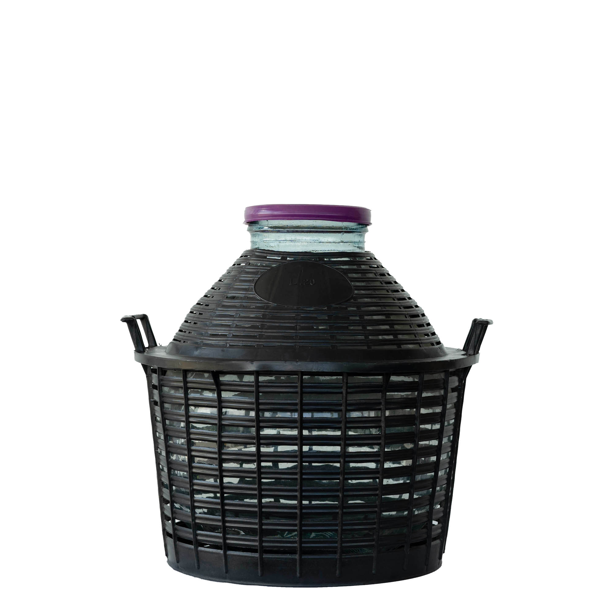 20 l shishe baloni me qafë të gjerë, qelq, hapja: kapak me vidë 20 l shishe baloni me qafë të gjerë, qelq, hapja: kapak me vidë