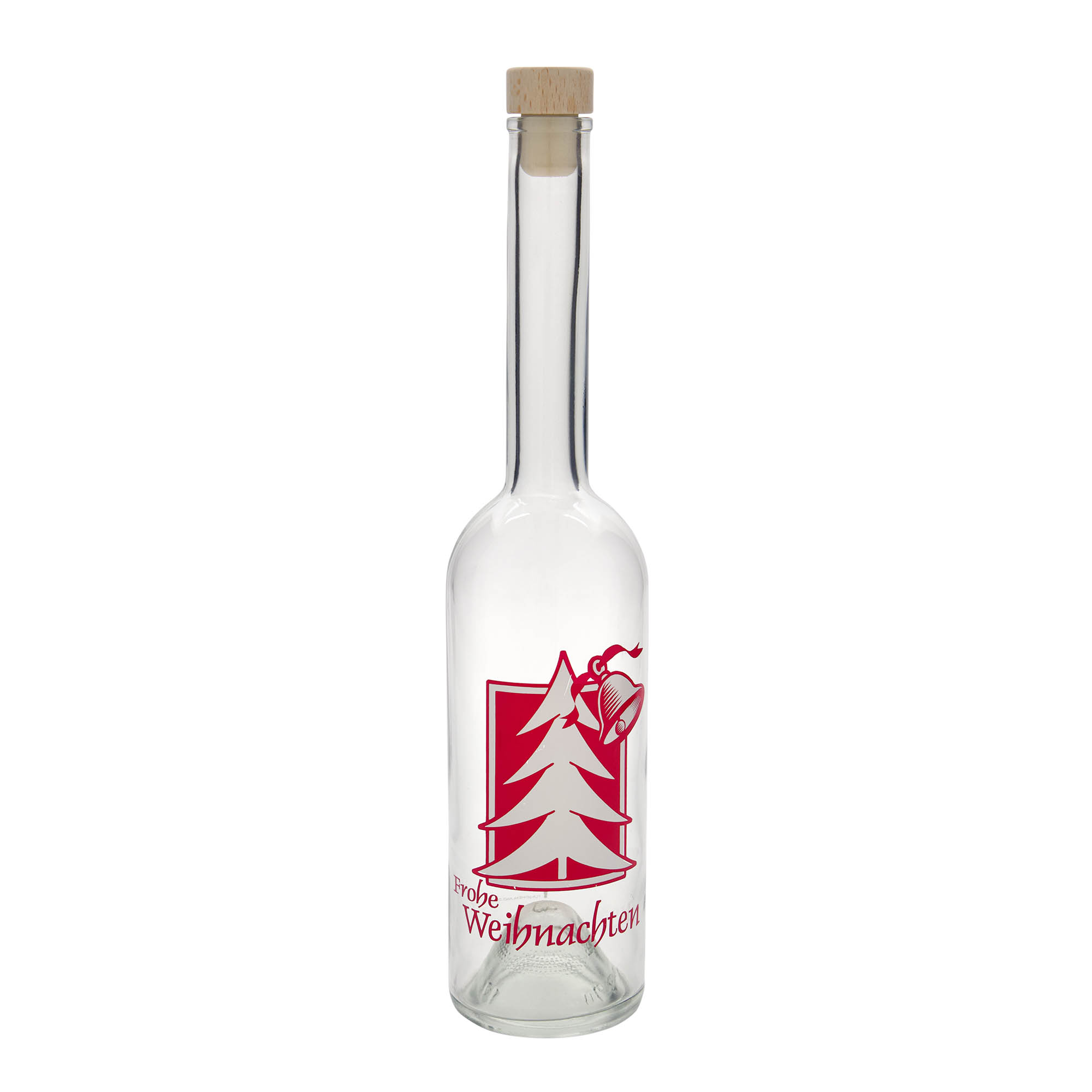 Shishe qelqi 500 ml 'Opera', motiv: Urim për Krishtlindje, gojë: Kork Shishe qelqi 500 ml 'Opera', motiv: Urim për Krishtlindje, gojë: Kork