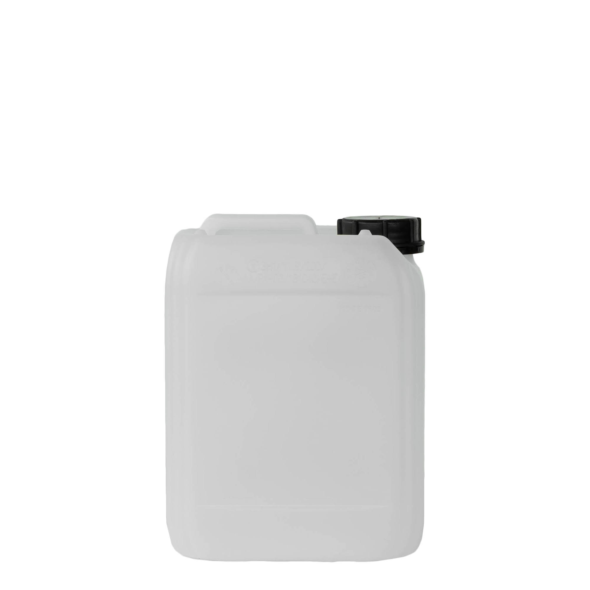 Kanistër 5 l, drejtkëndor, plastikë HDPE, natyral, hapje: ND 55 Kanistër 5 l, drejtkëndor, plastikë HDPE, natyral, hapje: ND 55