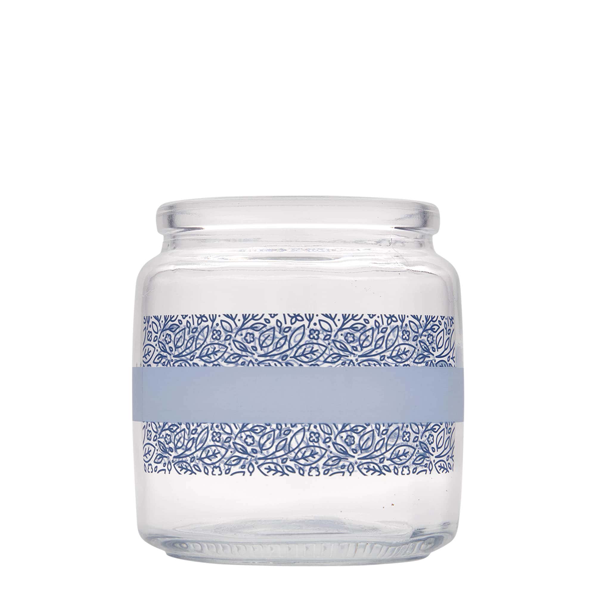 750 ml gotë me kork 'Giara', motiv: Naturalmente blu, gojë: kork