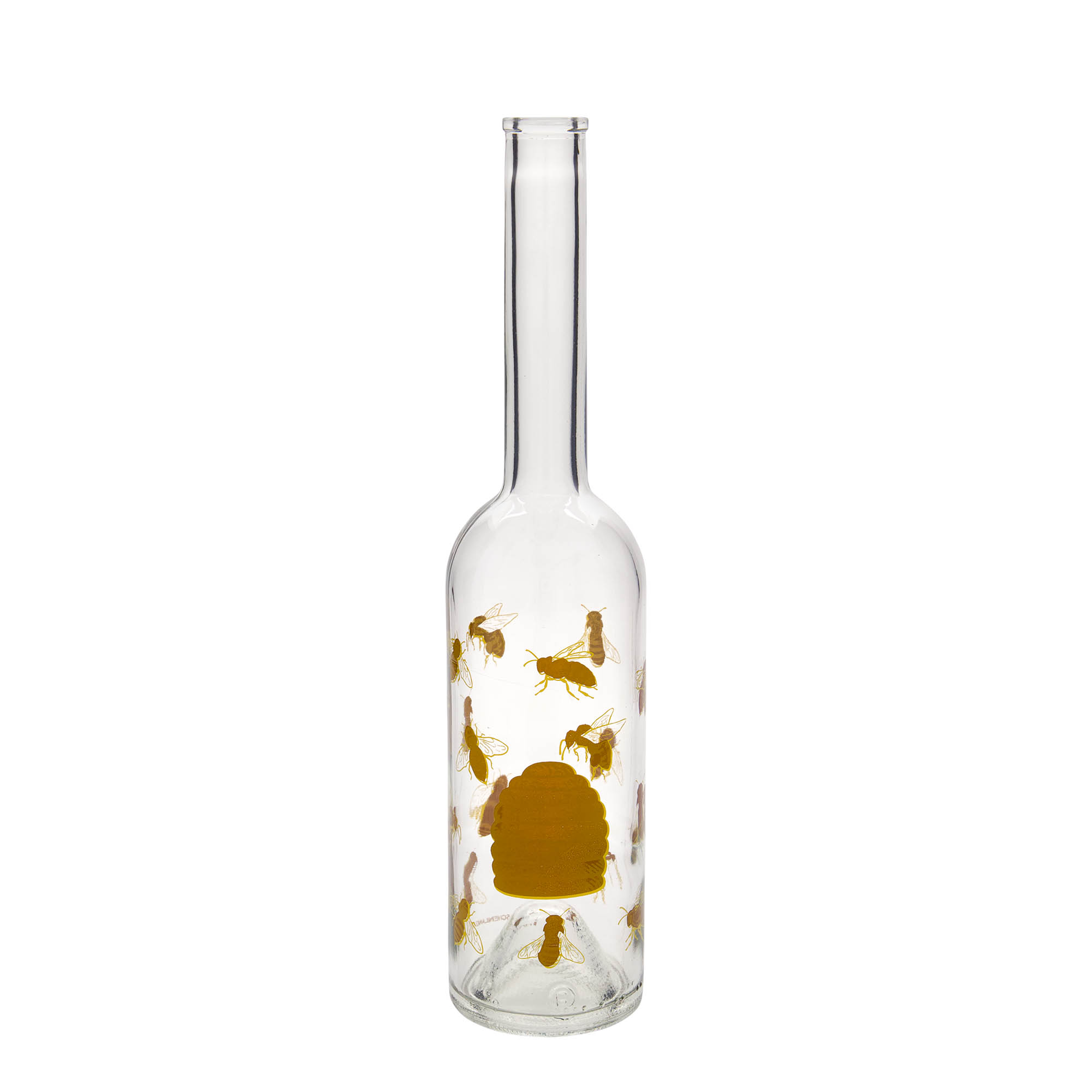 Shishe qelqi 500 ml 'Opera', motiv: Bletë, gojë: korek