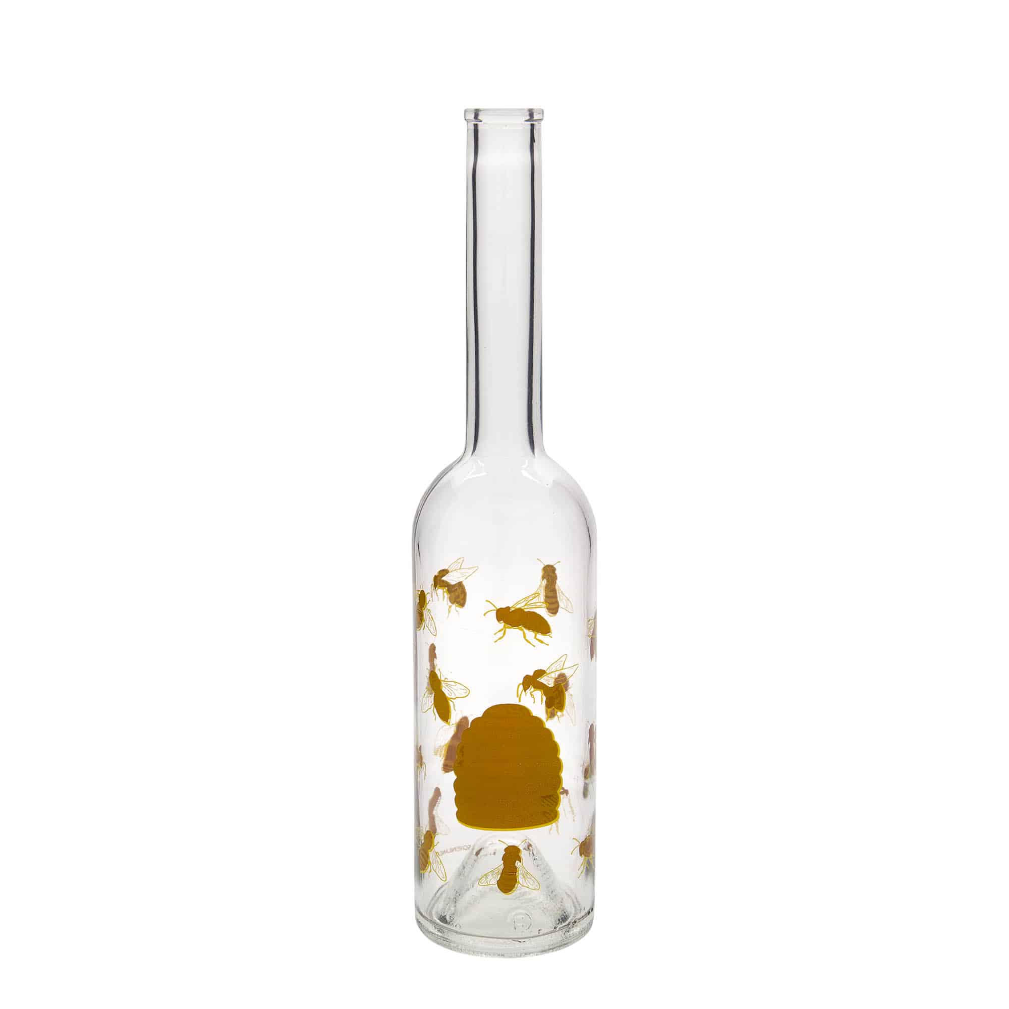 Shishe qelqi 500 ml 'Opera', motiv: Bletë, gojë: korek