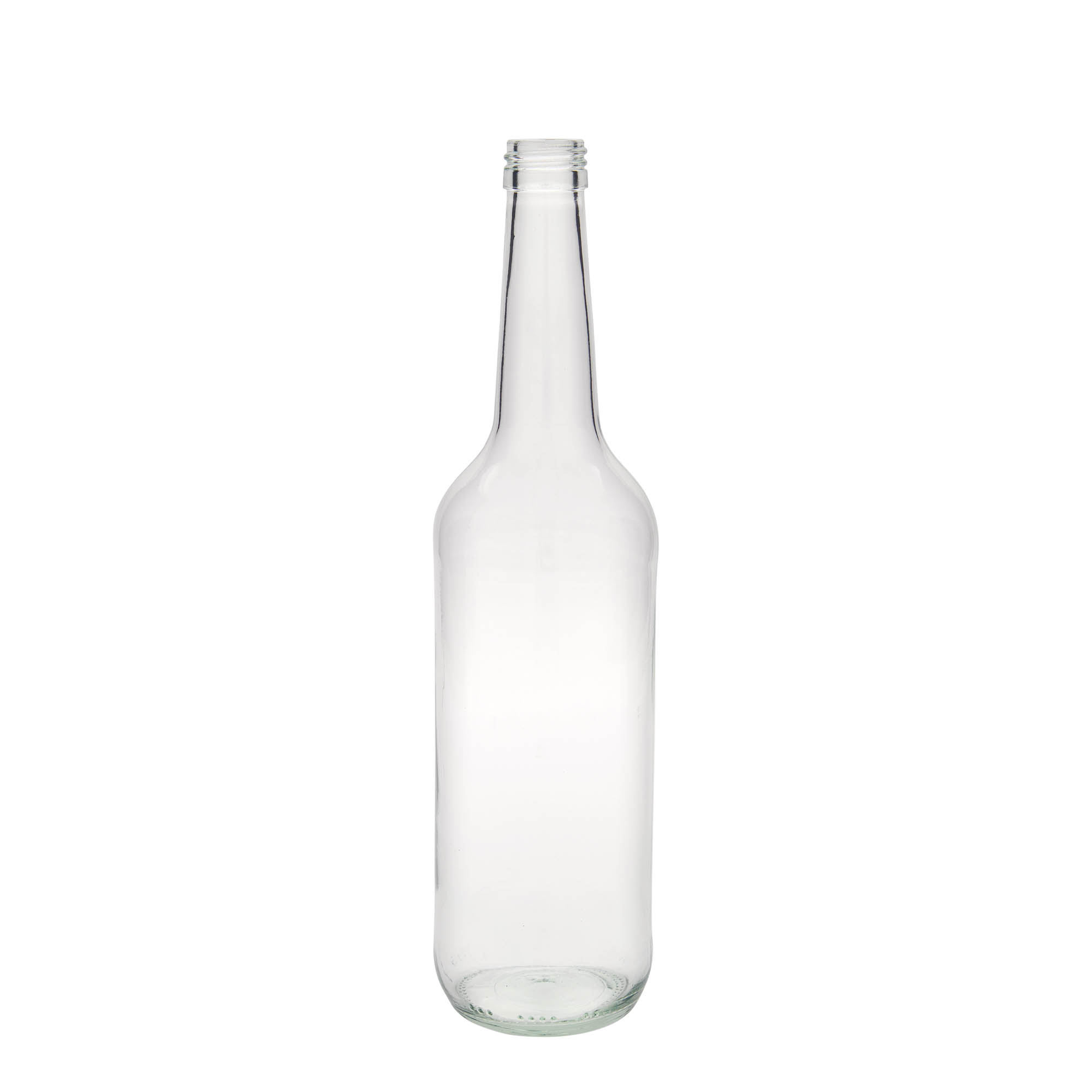 Shishe qelqi 700 ml me qafë të drejtë, gojë: PP 28