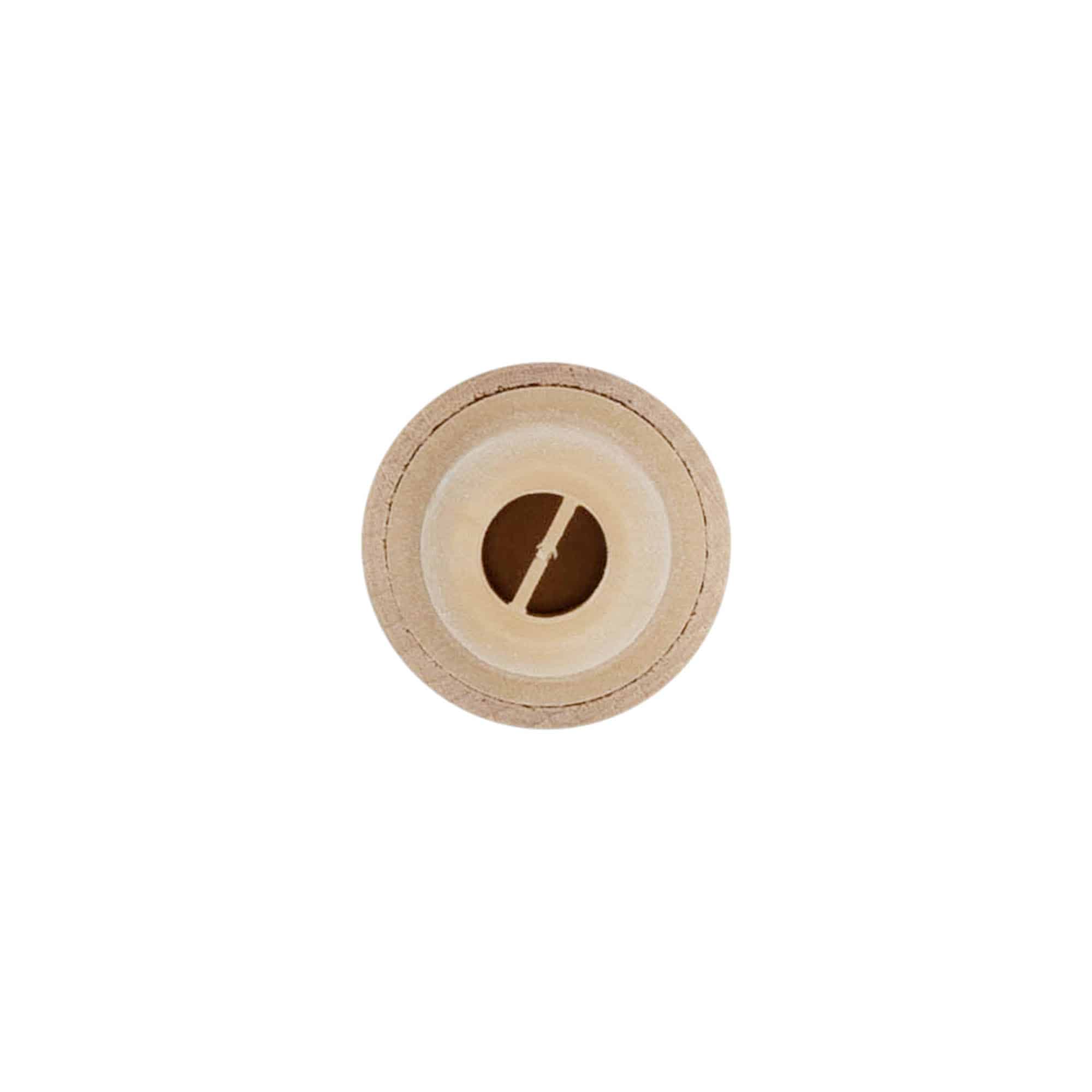 Kork doreze me hapje dozimi 19 mm, dru/plastik, bezhë, për gojëz: Kork