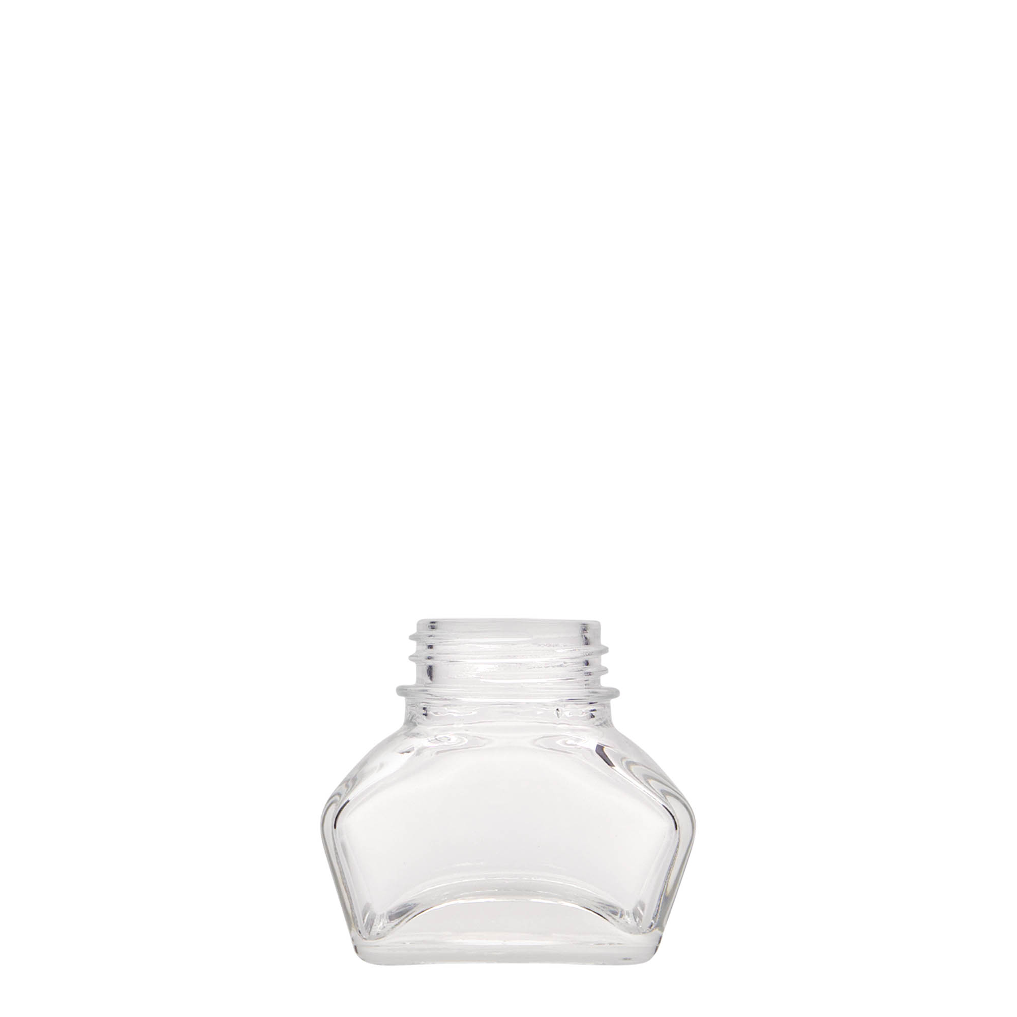 30 ml bojë shishe, drejtkëndëshe, goja: kapak me vidë 30 ml bojë shishe, drejtkëndëshe, goja: kapak me vidë