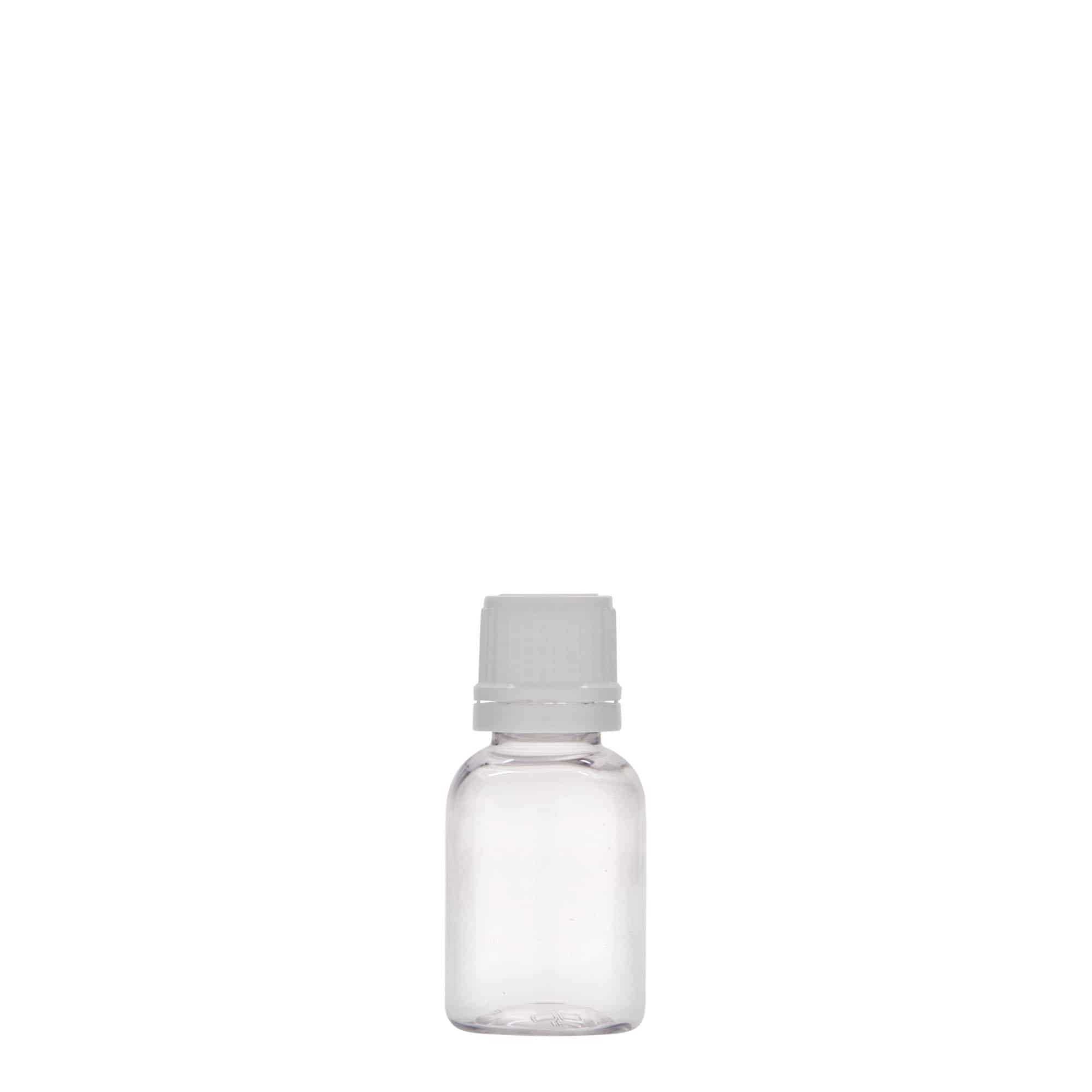 20 ml shishe mjekësore PET 'Easy Living', plastikë, hapja: DIN 18