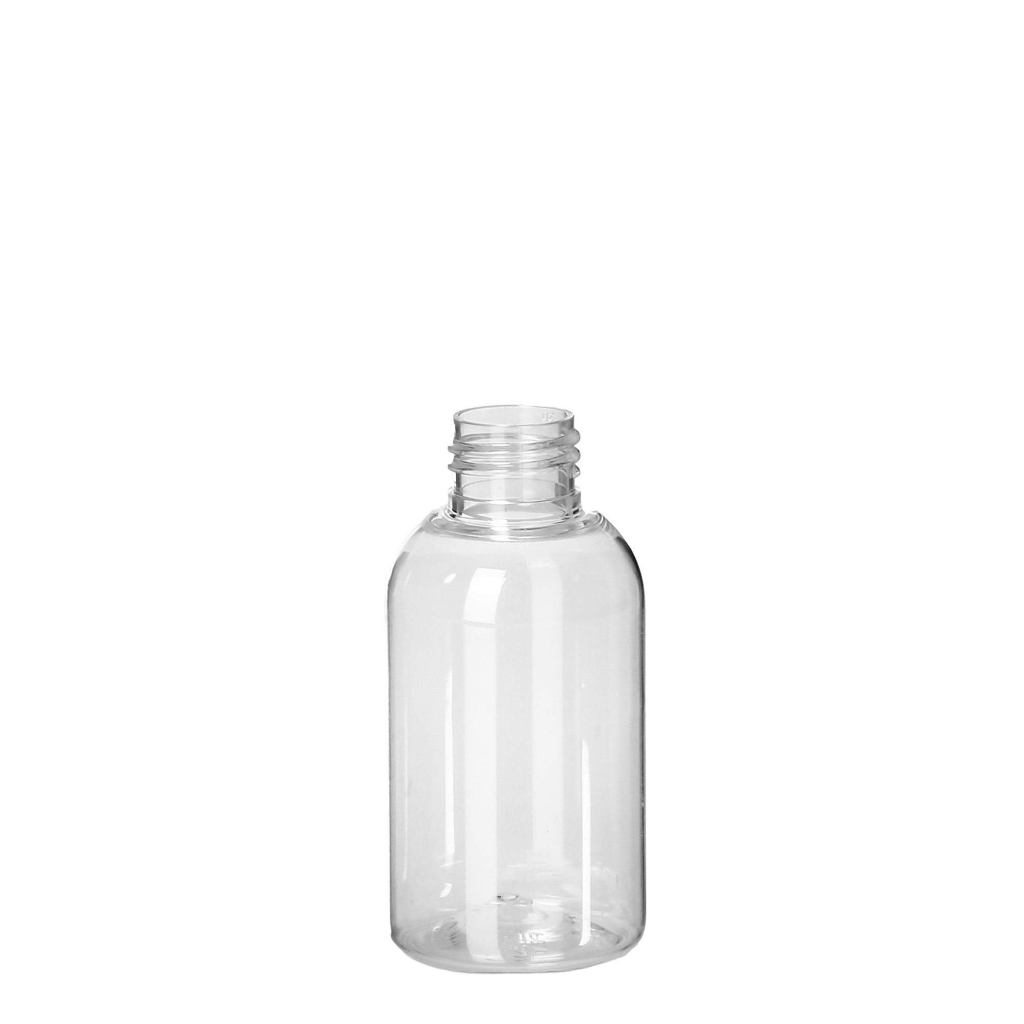 Shishe PET 100 ml 'Boston', plastikë, hapje: 24/410 Shishe PET 100 ml 'Boston', plastikë, hapje: 24/410