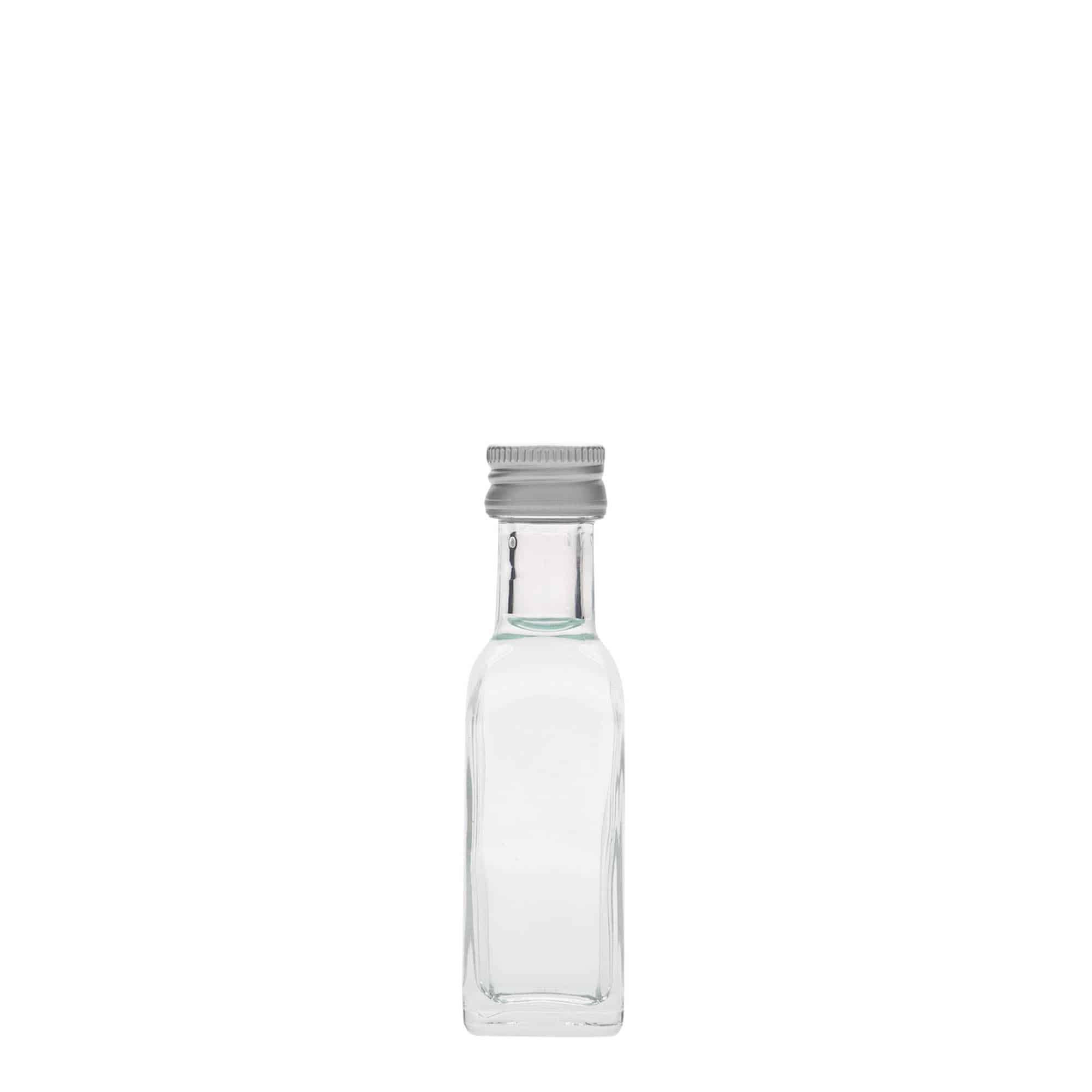 Shishe qelqi 20 ml 'Marasca', katrore, gojë: PP 18 Shishe qelqi 20 ml 'Marasca', katrore, gojë: PP 18