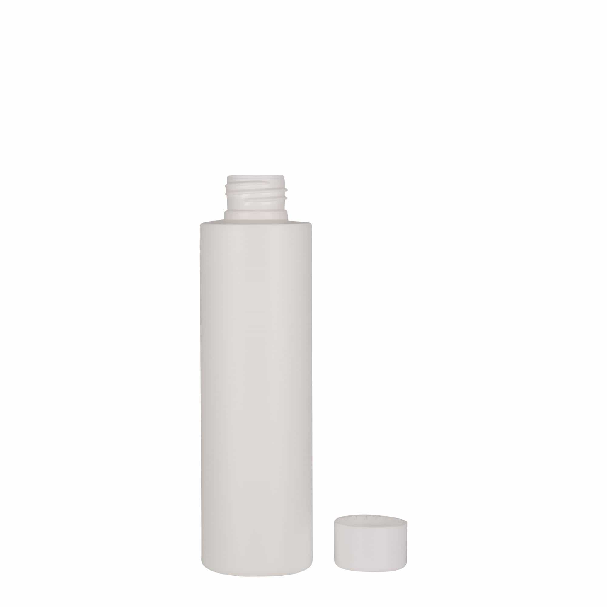 150 ml shishe plastike 'Pipe', HDPE, e bardhë, gojëzimi: 24/410