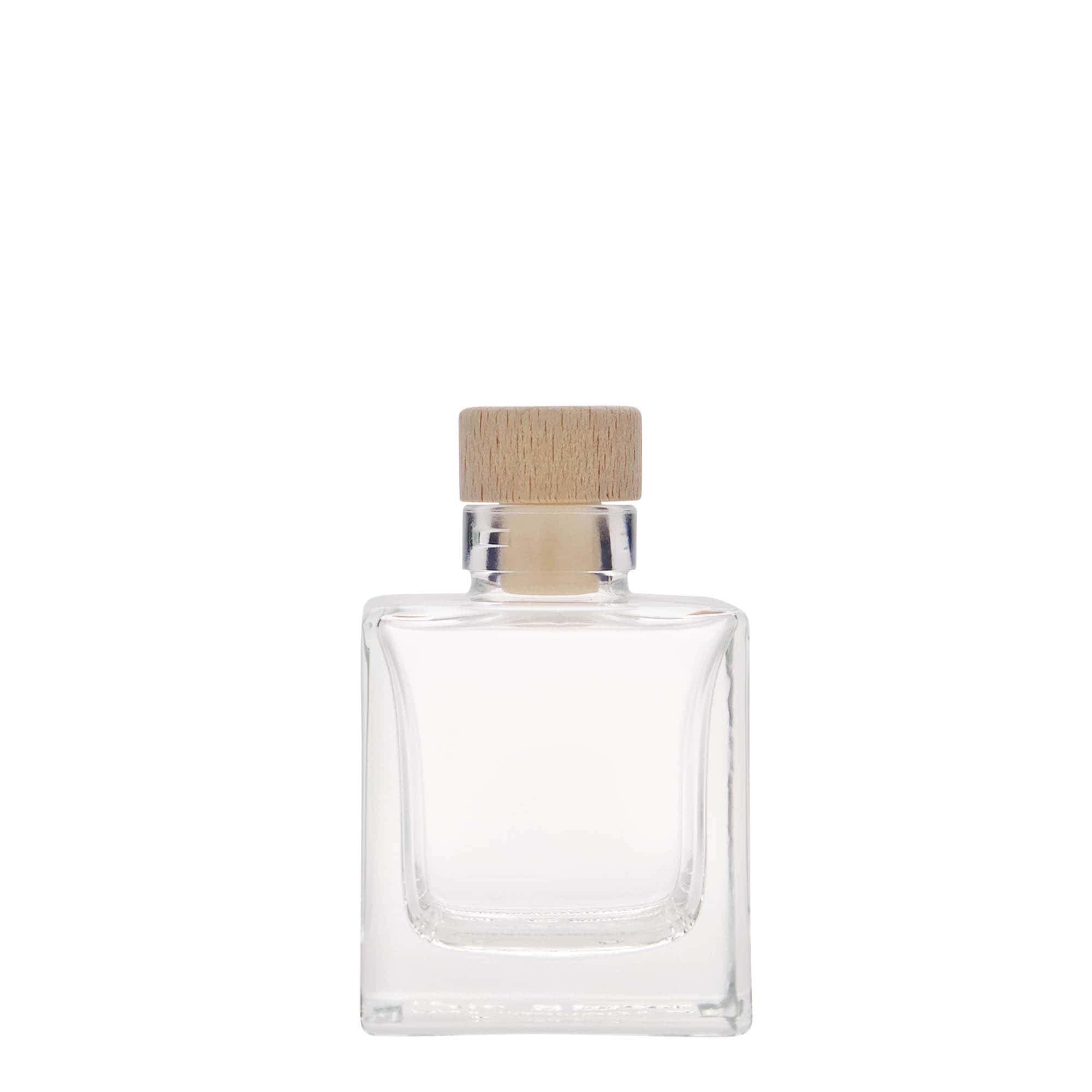 Shishe qelqi 100 ml 'Cube', katrore, gojë: kork