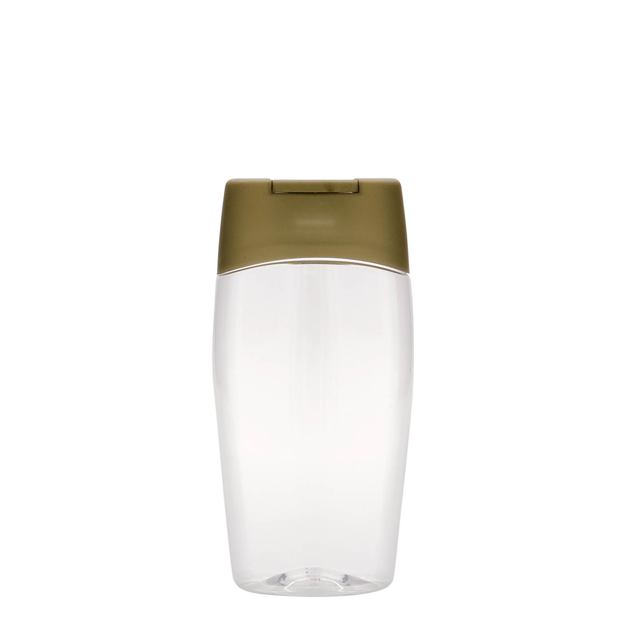 200 ml shishe PET 'Squeeze', ovale, plastikë 200 ml shishe PET 'Squeeze', ovale, plastikë