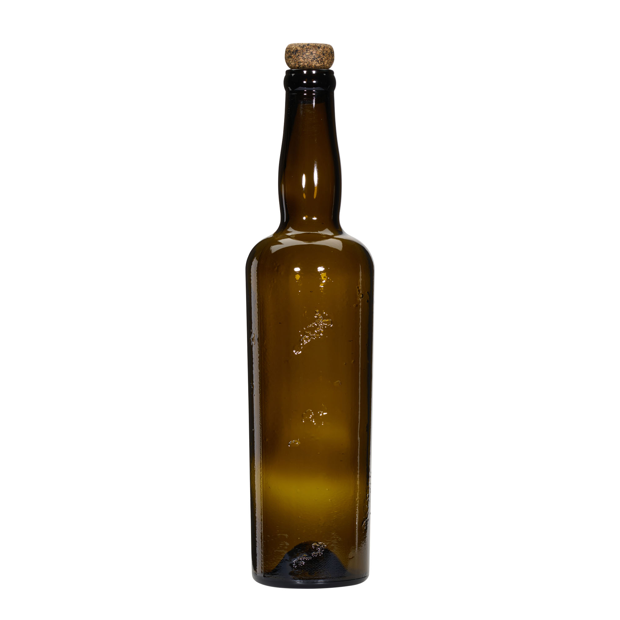750 ml shishe qelqi e punuar me dorë 'Siroco', kafe, goja: kork 750 ml shishe qelqi e punuar me dorë 'Siroco', kafe, goja: kork