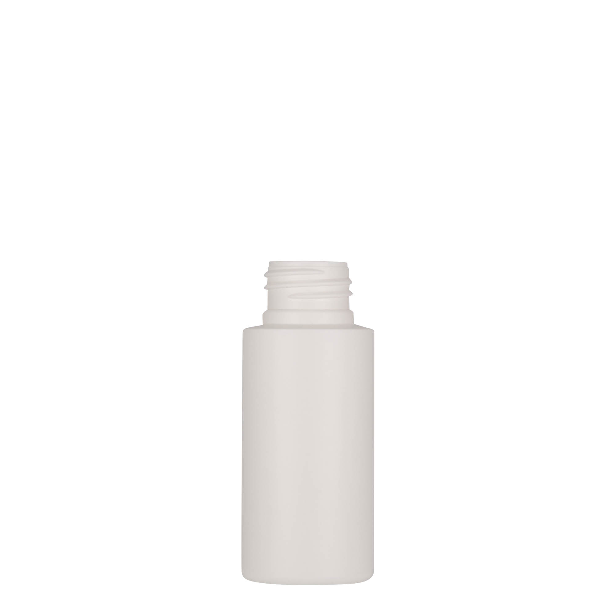 Shishe plastike 50 ml 'Pipe', HDPE, e bardhë, gojë: 24/410